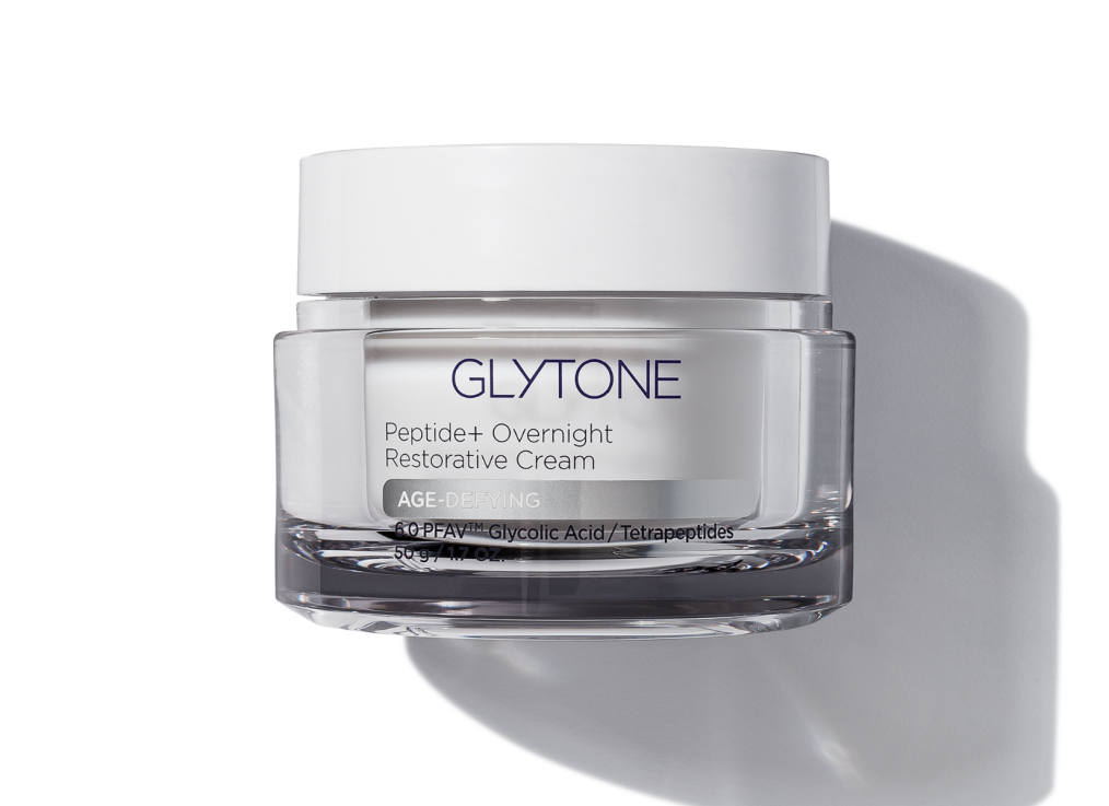 Glytone Age Defying Peptide+ Overnight Restorative Cream - Anti-Aging Night Face Moisturizer for Wrinkles & Fine Lines - Perfect for Nighttime Skincare Routine & Dry Skin Care