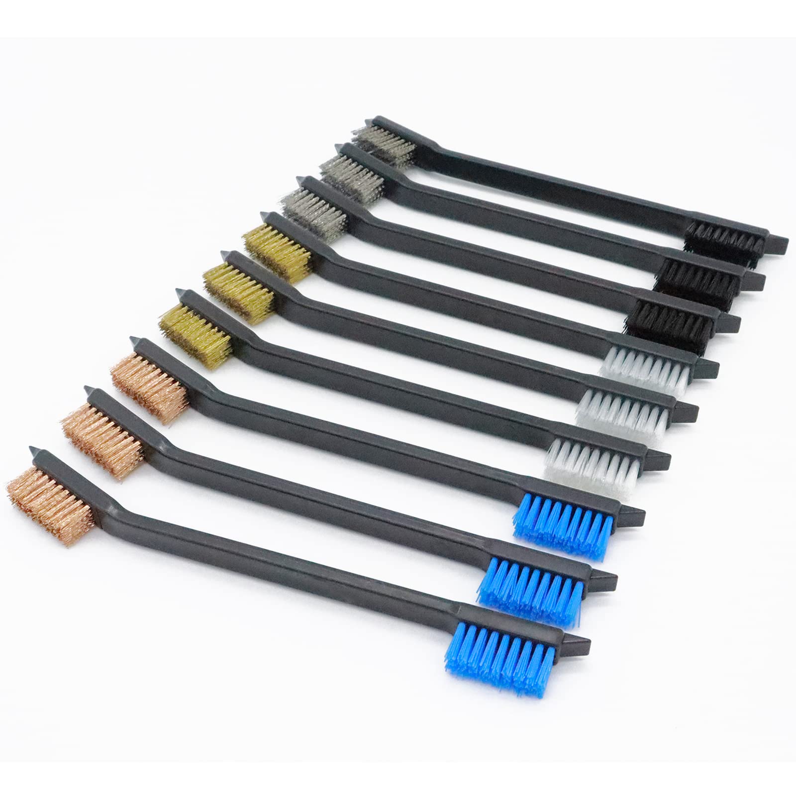 **Premium Gun Cleaning Kit - 9-Piece Brass, Phosphorous, Copper & Nylon Bristle Brush Set with Pry Bar - Firearm Maintenance Tools for Pistols, Rifles & Shotguns - Ideal for Home, Range & Hunting Use**