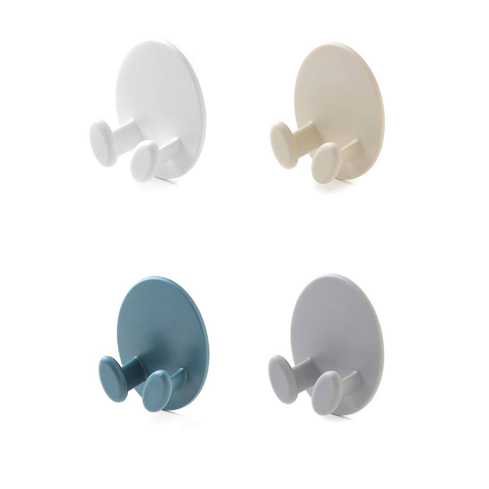 4 Pack Adhesive Hook Cable Organizer - Wall Mount S Hook for Plug, Socket & Cord Management - Strong Sticker Hanger for Home, Office, Bathroom Storage (White) - Perfect for Organizing Chargers, Headphones & Small Items