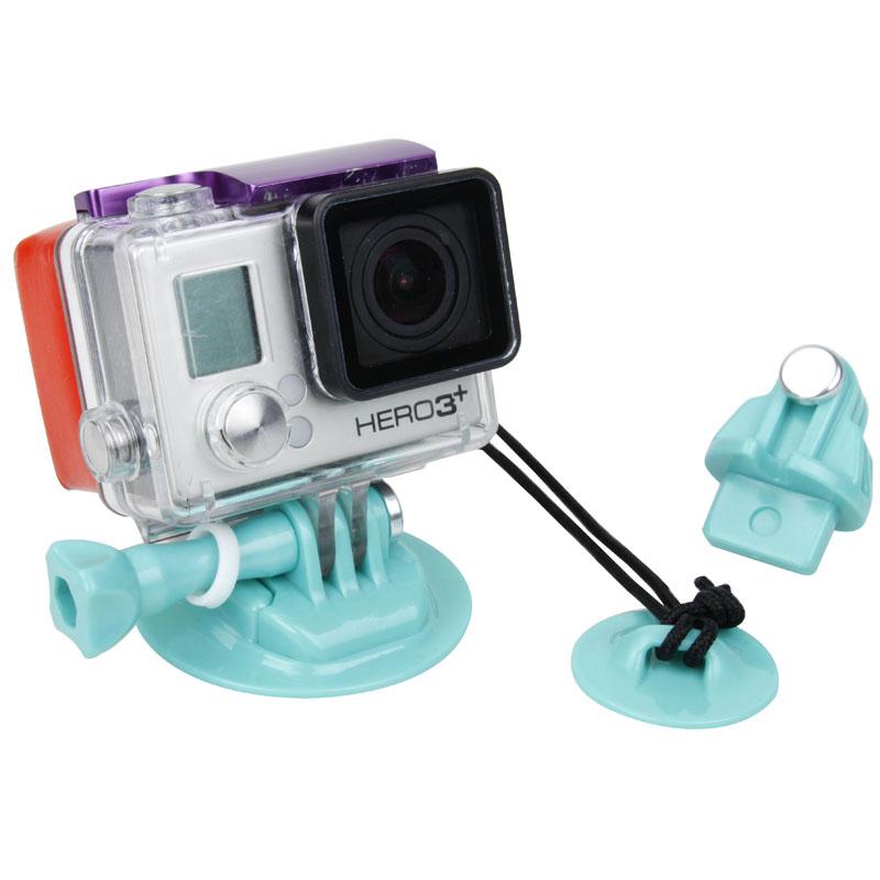 10-Piece Green Action Camera Mounting Kit - Secure Mounts for GoPro, DJI, and Sports Cameras - Perfect for Cycling, Surfing, and Outdoor Adventures