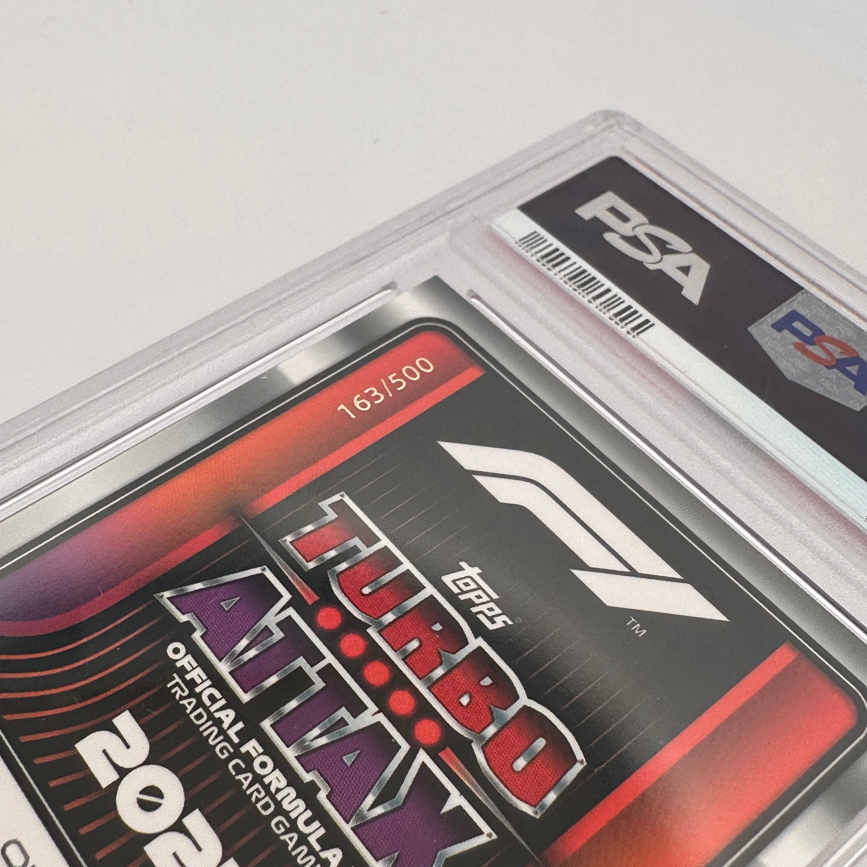 PSA 10 Graded 163/500 Max Verstappen #330 Red F1 Racing Card - Perfect for Collectors, Sports Memorabilia Displays & Formula 1 Fan Gifts