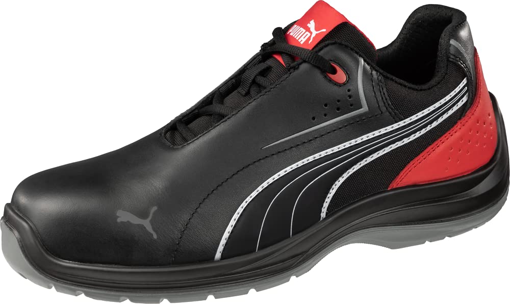 PUMA Men's Composite Toe Work Shoes - Slip Resistant Safety Shoes for Construction, Warehouse & Outdoor Work - Lightweight Touring Low Work Boots for Men