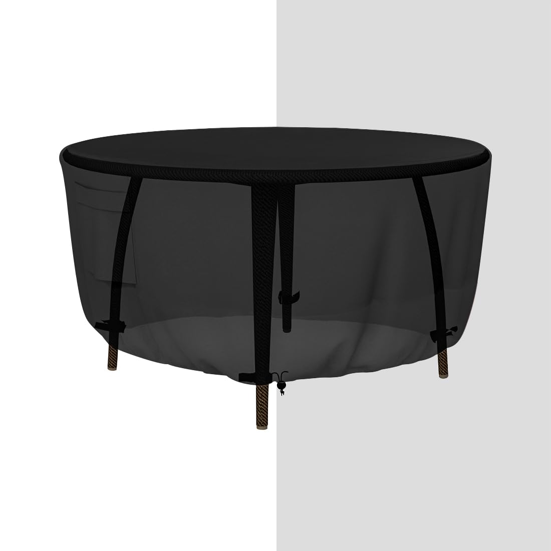 Durable Waterproof Round Patio Furniture Cover - 72