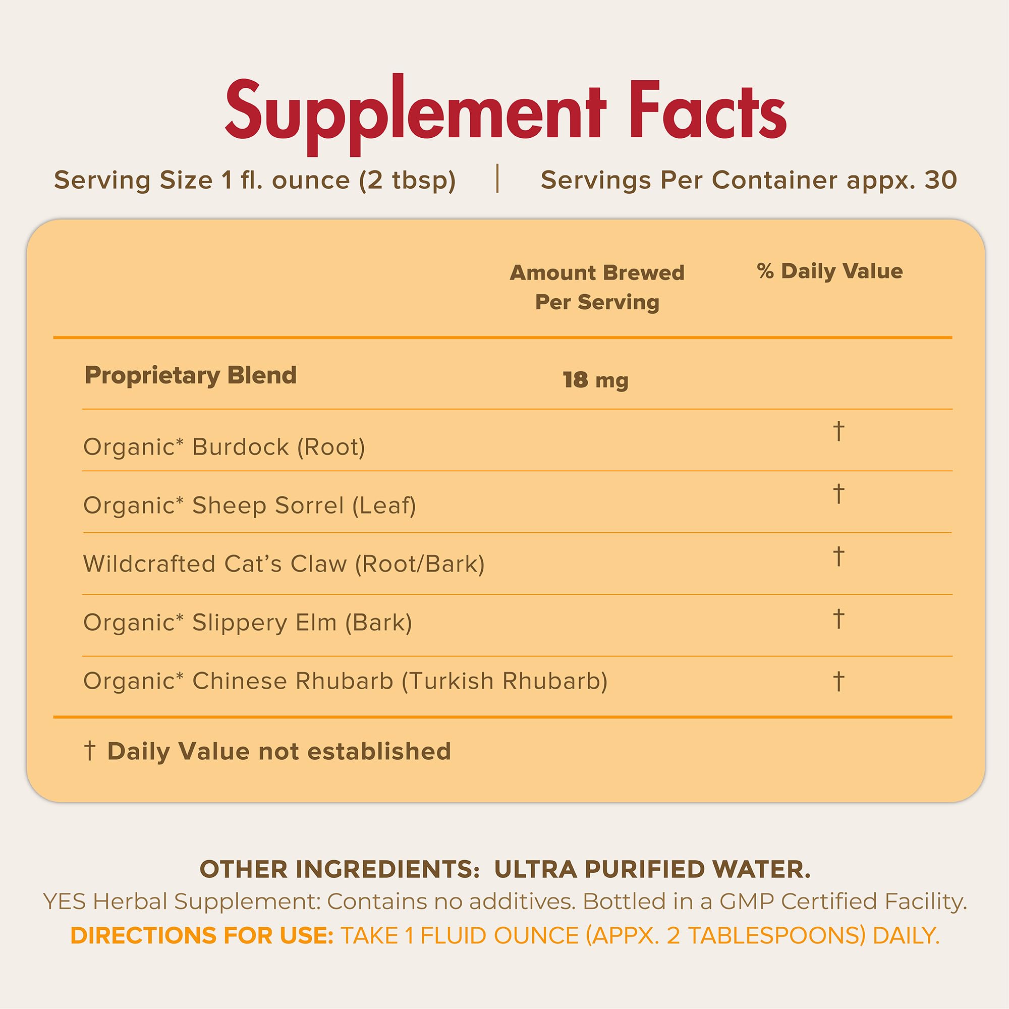 Herbal Immune Support Supplement for Adults - Burdock, Sheep Sorrel, Cat's Claw, Slippery Elm & Chinese Rhubarb Liquid Vitamins (31oz) | Boosts Immunity for Men & Women | Perfect for Daily Wellness & Cold Season Defense