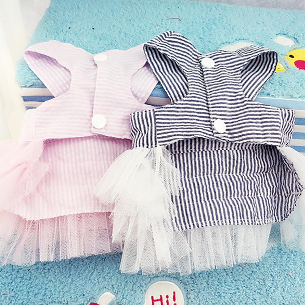 Cute Halter Bowknot Tutu Dog Dress - Lace Skirt Princess Pet Costume for Small Dogs & Puppies (XS, Pink) | Perfect for Birthday Parties, Photo Shoots & Special Occasions