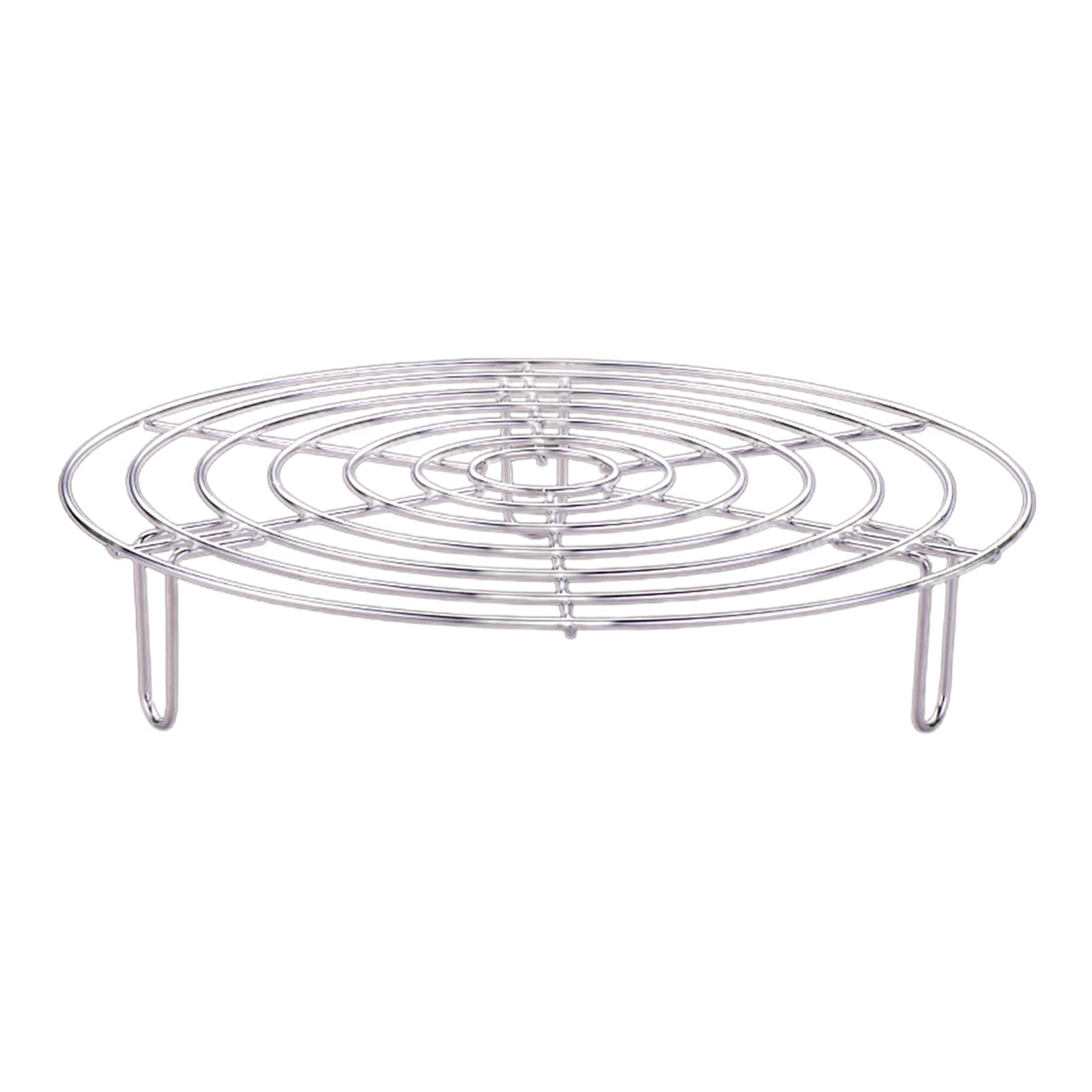 Stainless Steel Cooking Cooling Rack - 6.3/7.8/9.5/11 Inch Steam Rack for Air Fryer, Pots & Food Steaming - Durable Kitchen Stand for Lifting & Cooling Baked Goods, Vegetables & Meals - Perfect for Baking, Meal Prep & Healthy Cooking