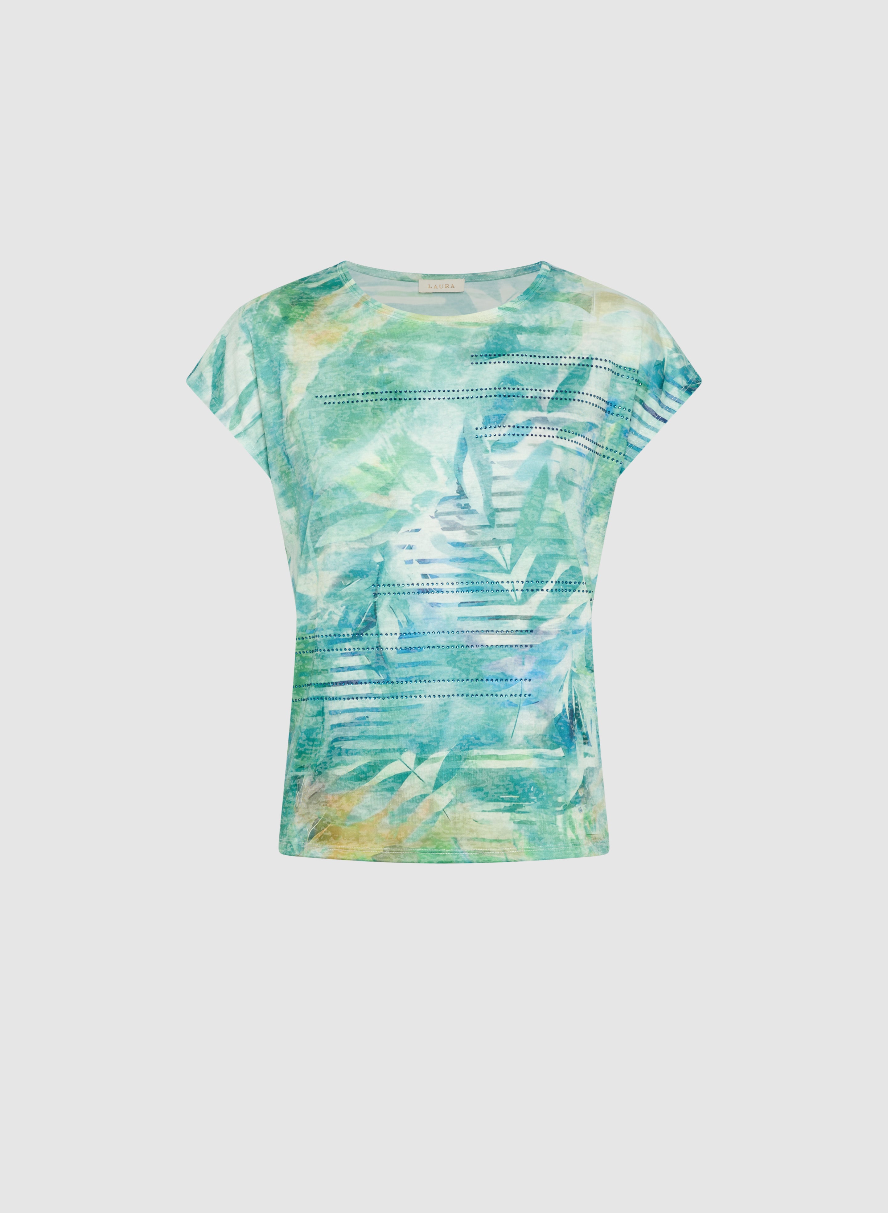 Embellished Shadow Print T-Shirt for Women | Trendy Fashion Tee for Casual Wear & Street Style Outfits