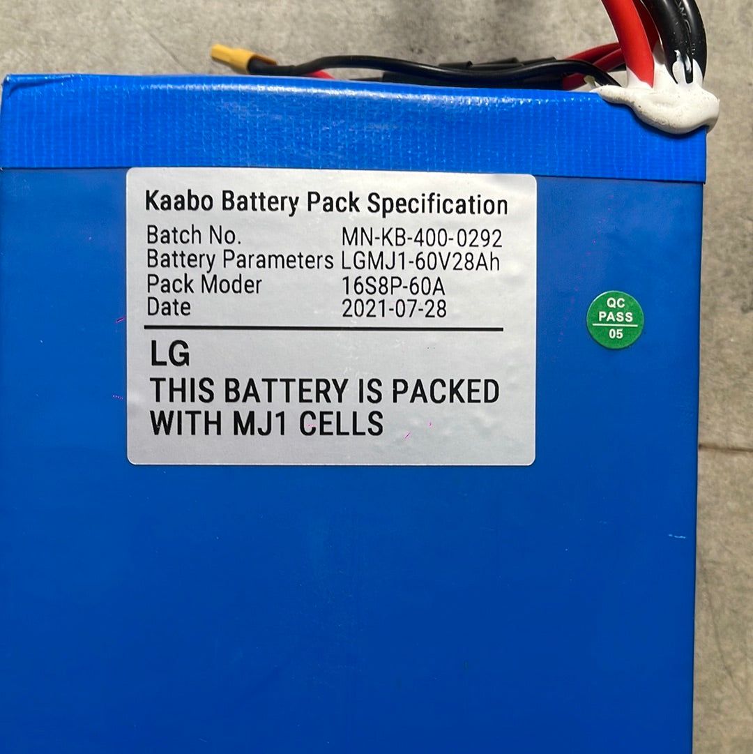 60V 28AH Lithium Battery for Electric Scooters & Bikes - LG/Samsung Cells - High Performance Power Pack for Commuting & Outdoor Adventures