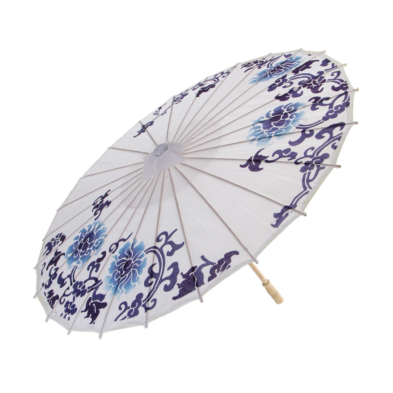 B Baosity Chinese Classical Style Paper Umbrellas - Handmade Bamboo Frame Dance Umbrella Props for Performances, 11 Inch | Perfect for Traditional Dance, Stage Shows & Cultural Events
