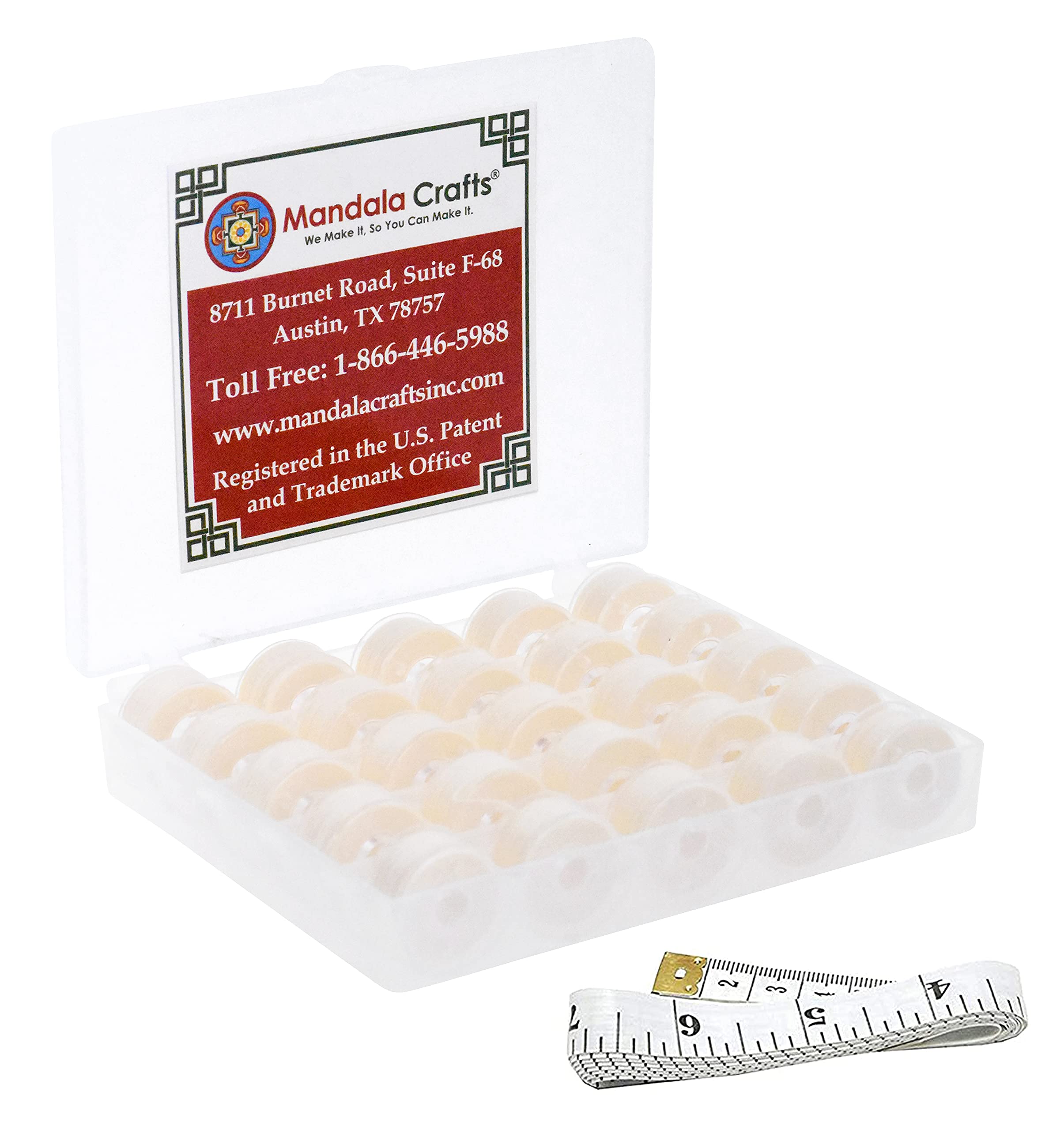 25 Prewound SA156 Bobbins for Singer & Brother Sewing Machines - 15J Prefilled Embroidery Thread - Perfect for Quilting, Dressmaking & Craft Projects