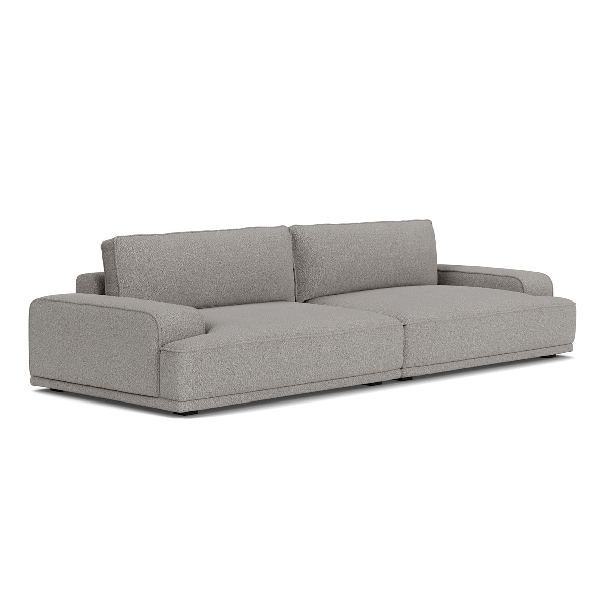 Leonora Boucle 3.5 Seater Sofa - Modern Upholstered Sectional Couch for Living Room | Soft Chenille Fabric | Comfortable Lounge Furniture for Home & Office