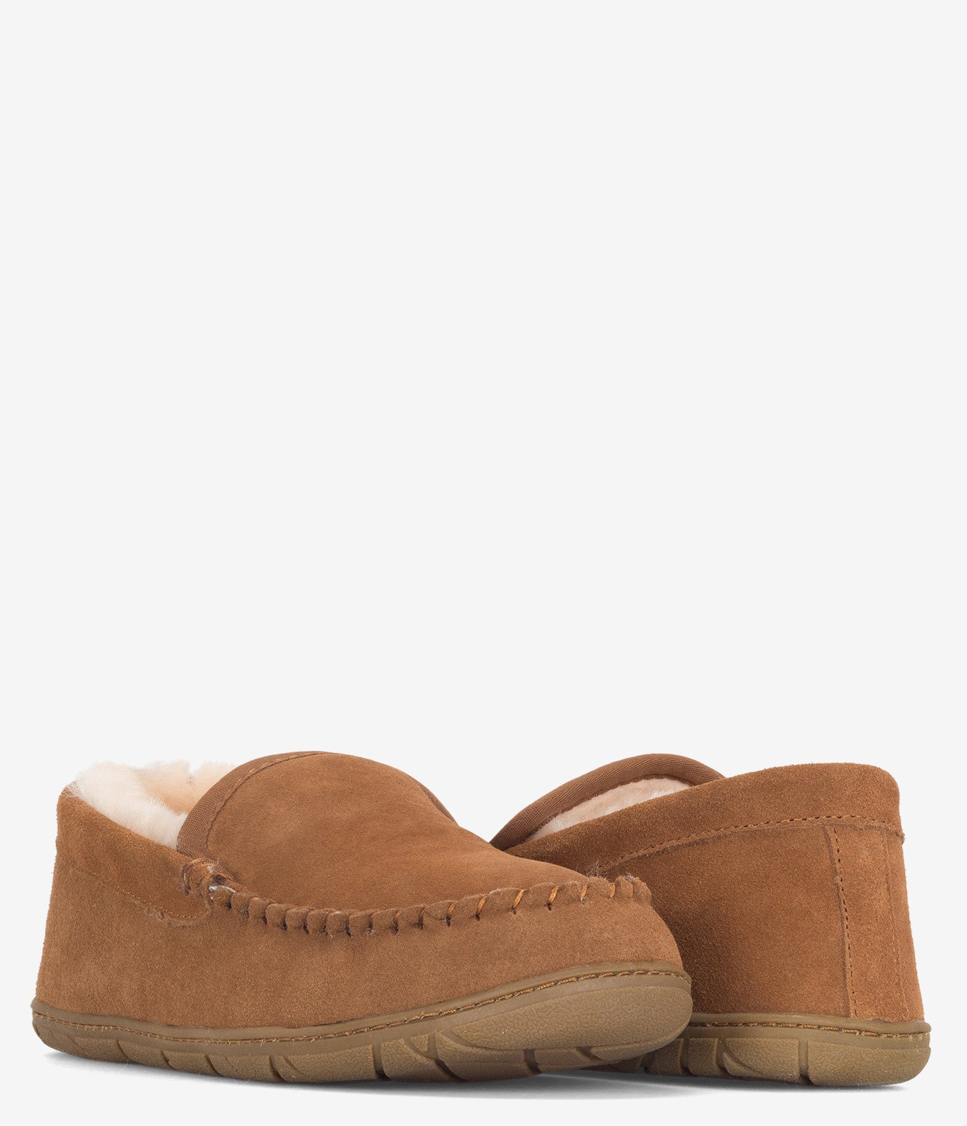Burleigh Moccasin Sheepskin Slippers for Men - Soft Indoor/Outdoor House Shoes with Memory Foam - Perfect for Winter Comfort & Relaxation at Home