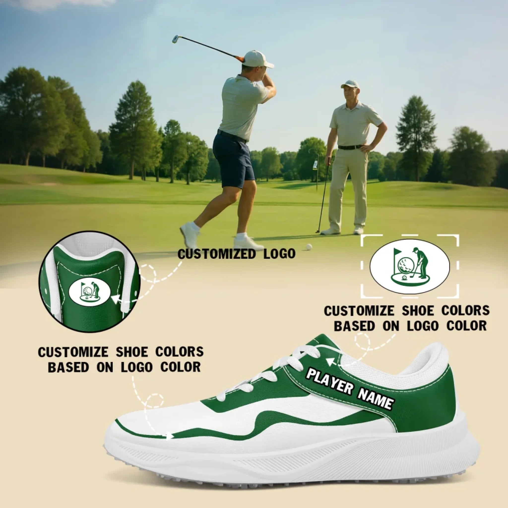 Custom Golf Shoes for Academies – Lightweight & Breathable Training Shoes for Golfers – Perfect for Driving Range, Practice & Tournament Play FN062 25028054 2