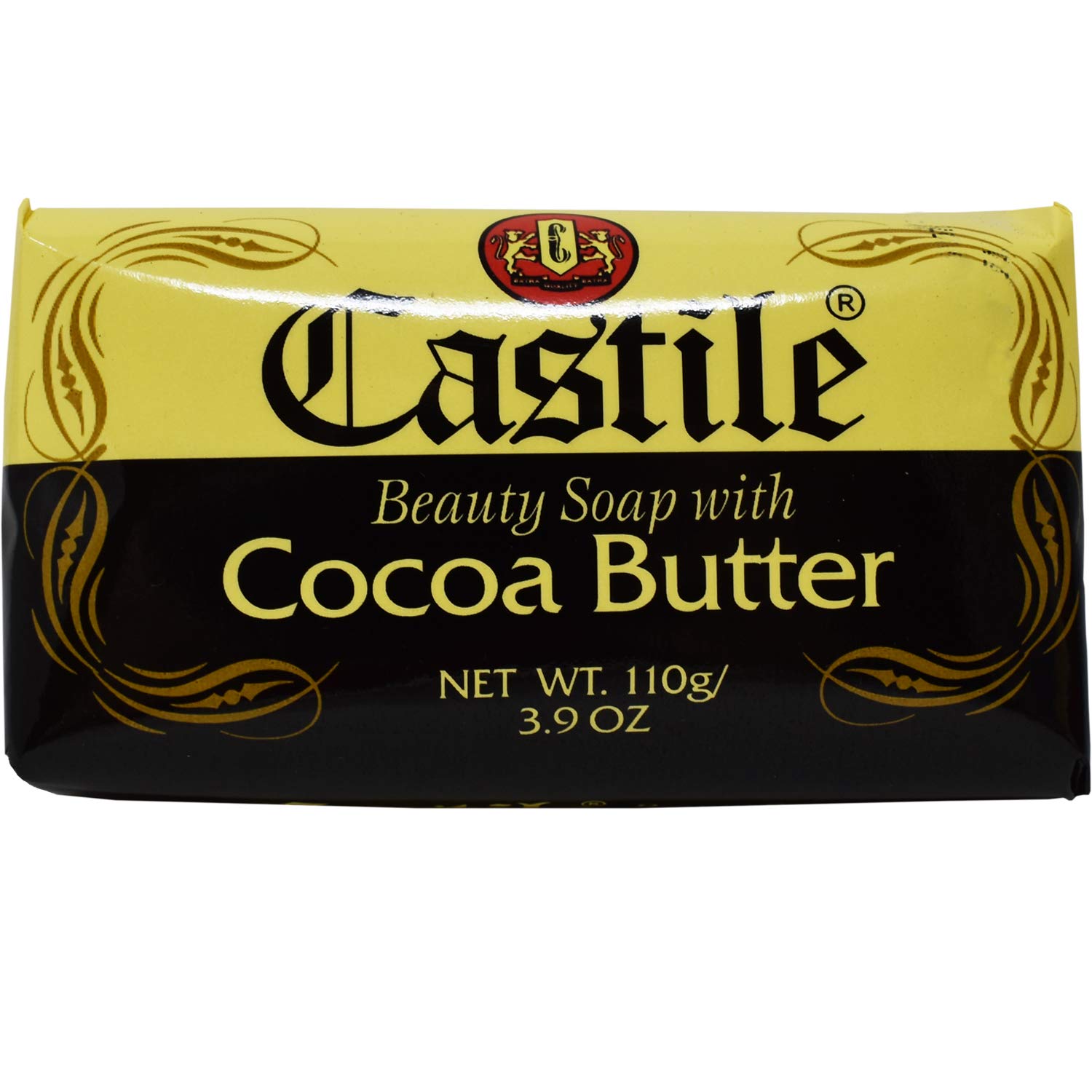 Castile Beauty Soap with Cocoa Butter - 3.9 oz Bar Soap for Soft, Moisturized Skin | Natural Handmade Soap for Face & Body | Perfect for Sensitive Skin & Daily Cleansing