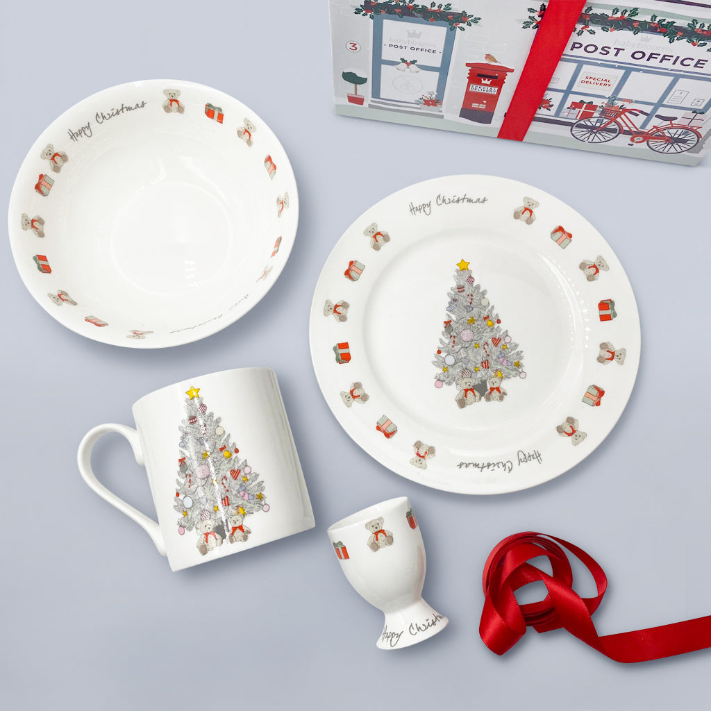 Bertie Bear's Christmas Morning Breakfast Set - Adorable Holiday Tableware for Kids & Family - Perfect for Festive Breakfasts, Christmas Gatherings & Holiday Celebrations