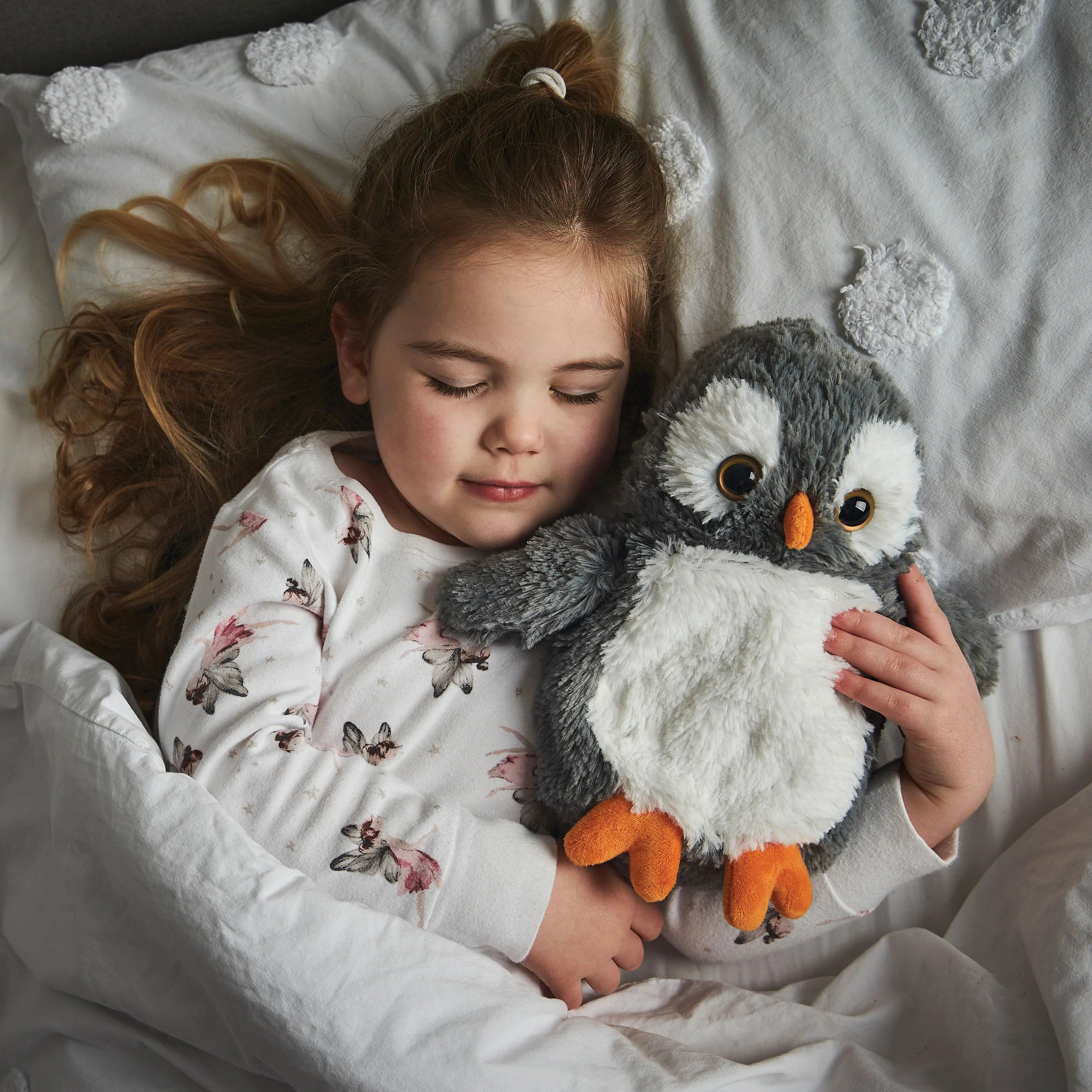Soft Plush Grey Owl Stuffed Animal Toy - Cute & Cuddly Microwave Safe Warmable for Kids, Nursery Decor & Gifts - Perfect for Bedtime, Playtime & Stress Relief