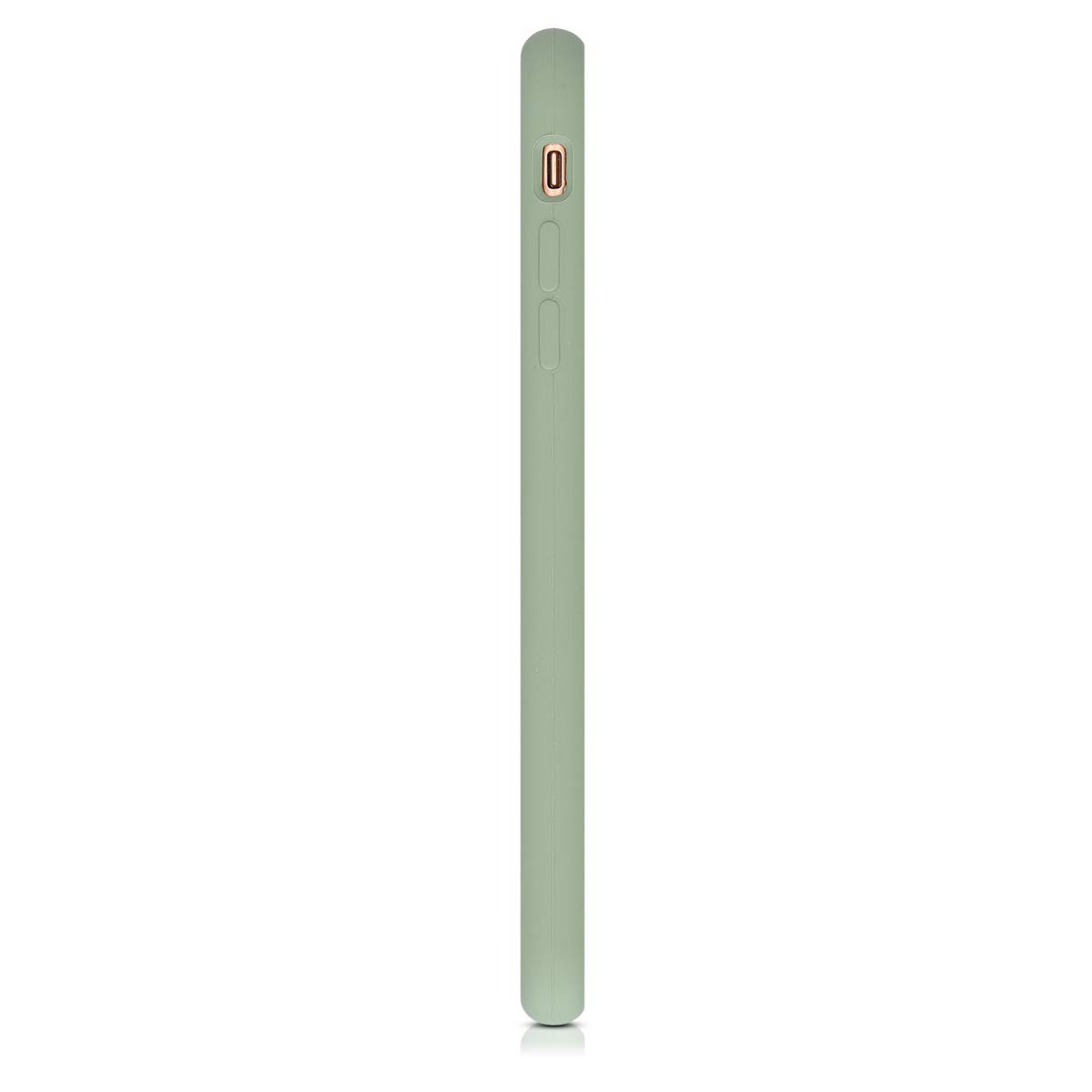 kwmobile Premium TPU Silicone Case for Apple iPhone 7 Plus/iPhone 8 Plus - Soft Protective Phone Cover in Gray Green - Perfect for Everyday Use & Drop Protection