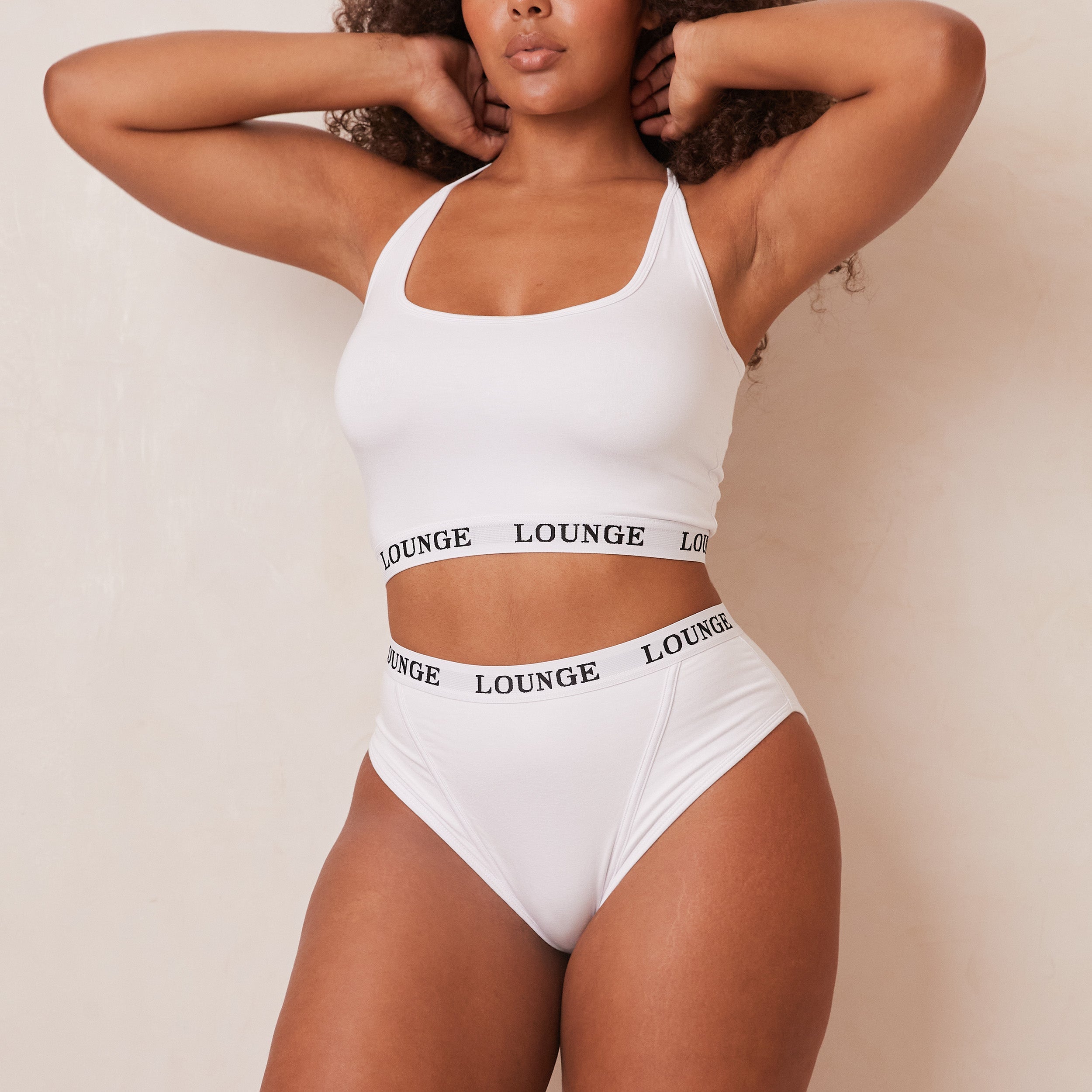 Bamboo Basic Bralette - Soft Wireless Comfort Bra in White | Eco-Friendly Women's Underwear for Yoga, Sleep & Everyday Wear
