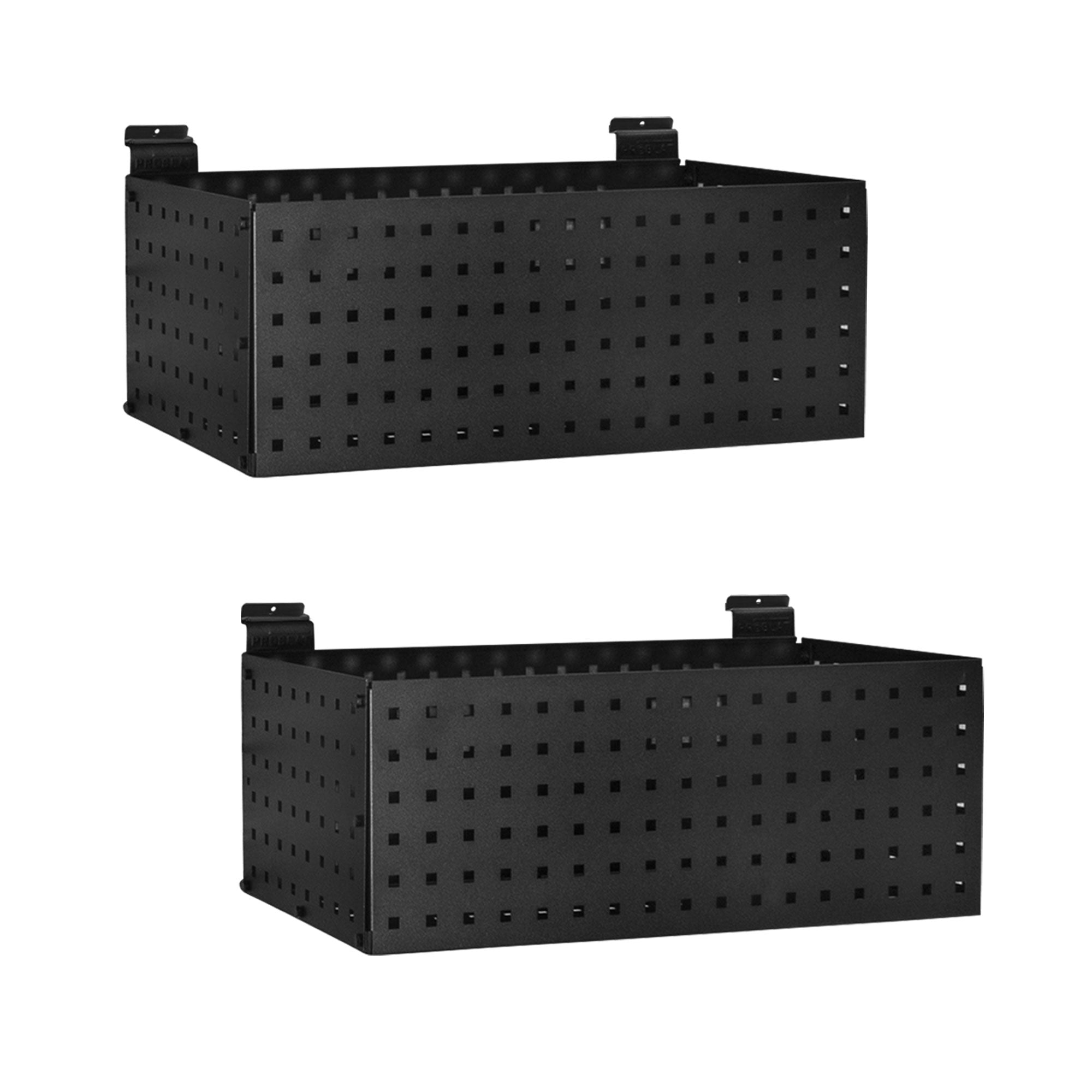 STEALTH Basket 2 Pack - Durable Storage Bins for Organizing Closet, Kitchen, or Office - Space-Saving Home & Office Organization Solution