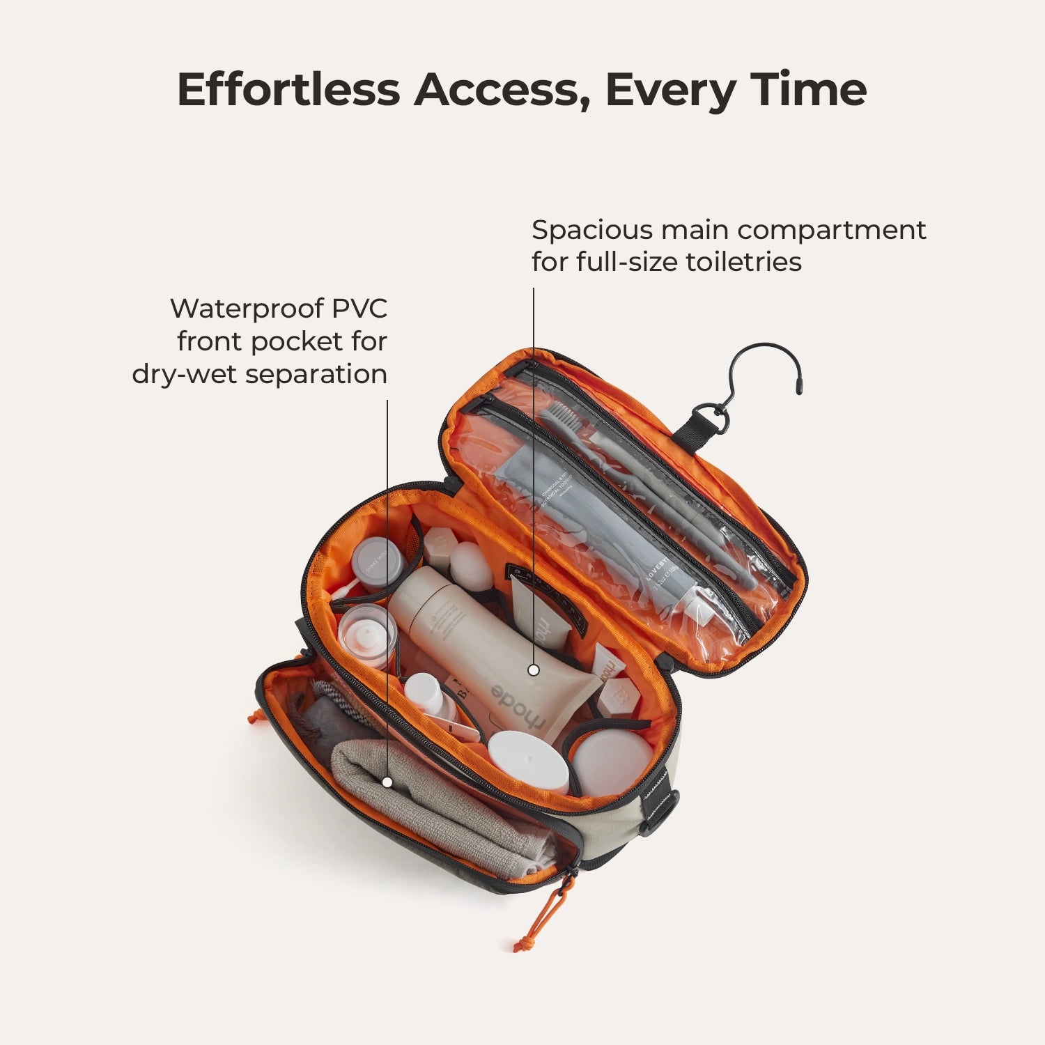 Blast 4.5L Hanging Toiletry Bag for Travel - Waterproof Cosmetic Organizer with Multiple Pockets for Bathroom Essentials | Perfect for Camping, Gym & Business Trips