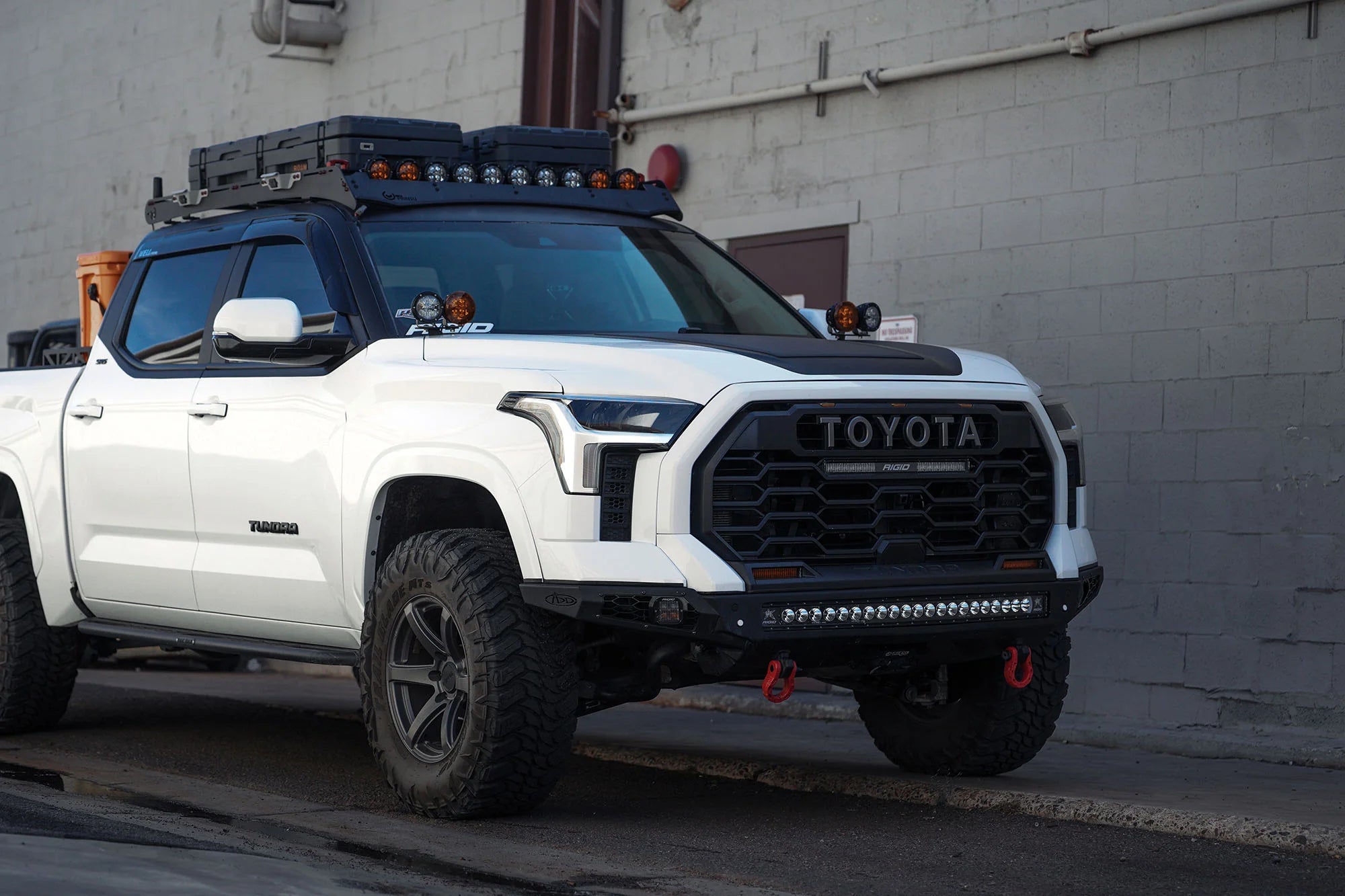 Rago Fabrication Dual Ditch Light Brackets for 2022+ Toyota Tundra - Heavy Duty Off-Road LED Light Mounting Kit - Perfect for Night Driving & Off-Road Adventures