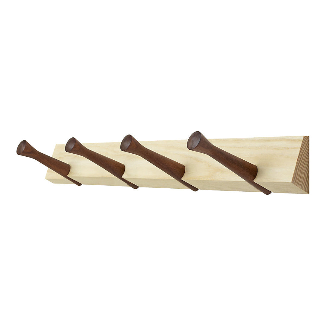 4-Peg Wall Mount Hanger for Hats, Coats & Bags - Space Saving Closet & Entryway Organizer