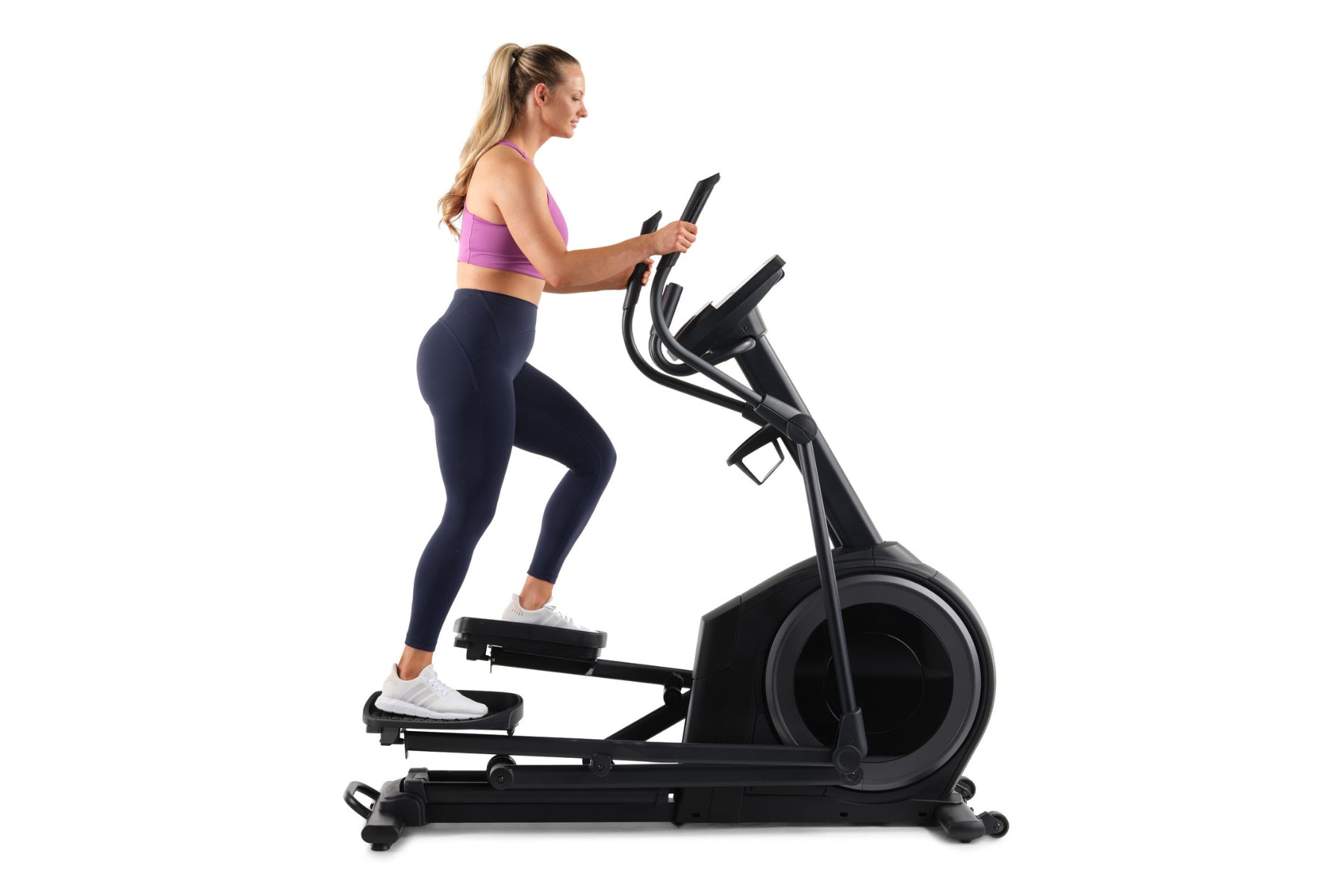 ProForm Carbon E7 Elliptical Machine - Low-Impact Cardio Trainer for Home Gym | Perfect for Small Spaces & Full-Body Workouts