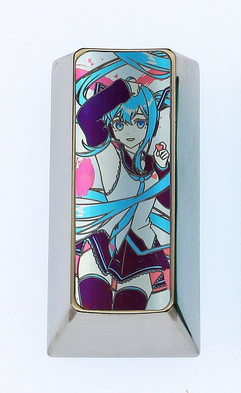Hatsune Miku 2U Vertical Version Custom Keycap - Anime Keyboard Art Pad Enter Key, Metal Decorative Keycap for Mechanical Keyboards | Perfect for Gamers, Anime Fans & Keyboard Enthusiasts