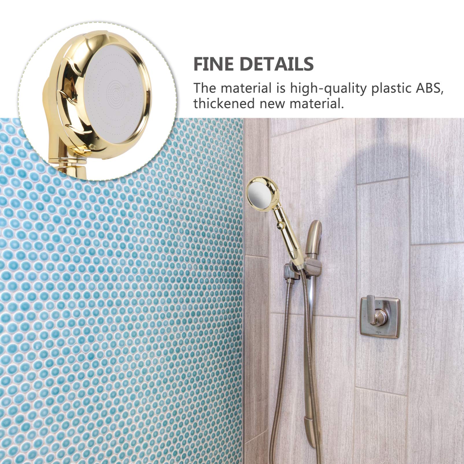 High Pressure Shower Head with 6 Spray Modes - Adjustable Rainfall Shower Nozzle for Bathroom - Perfect for Relaxing Spa Experience at Home