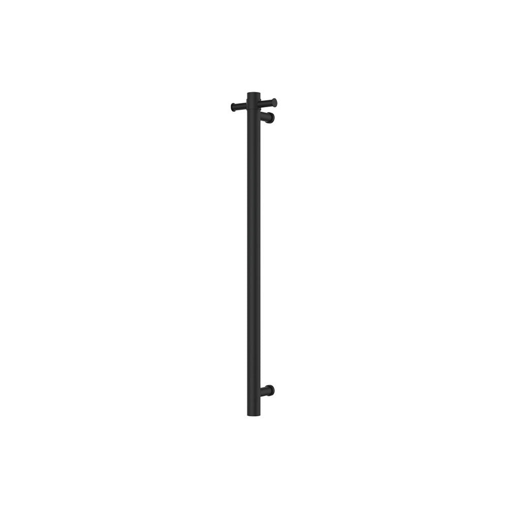 Fienza Isabella 827900MB Vertical Heated Towel Rail - 39.4 x 35.4 Inches, Matte Black - Bathroom Warming Rack for Spa, Luxury Hotels & Modern Homes