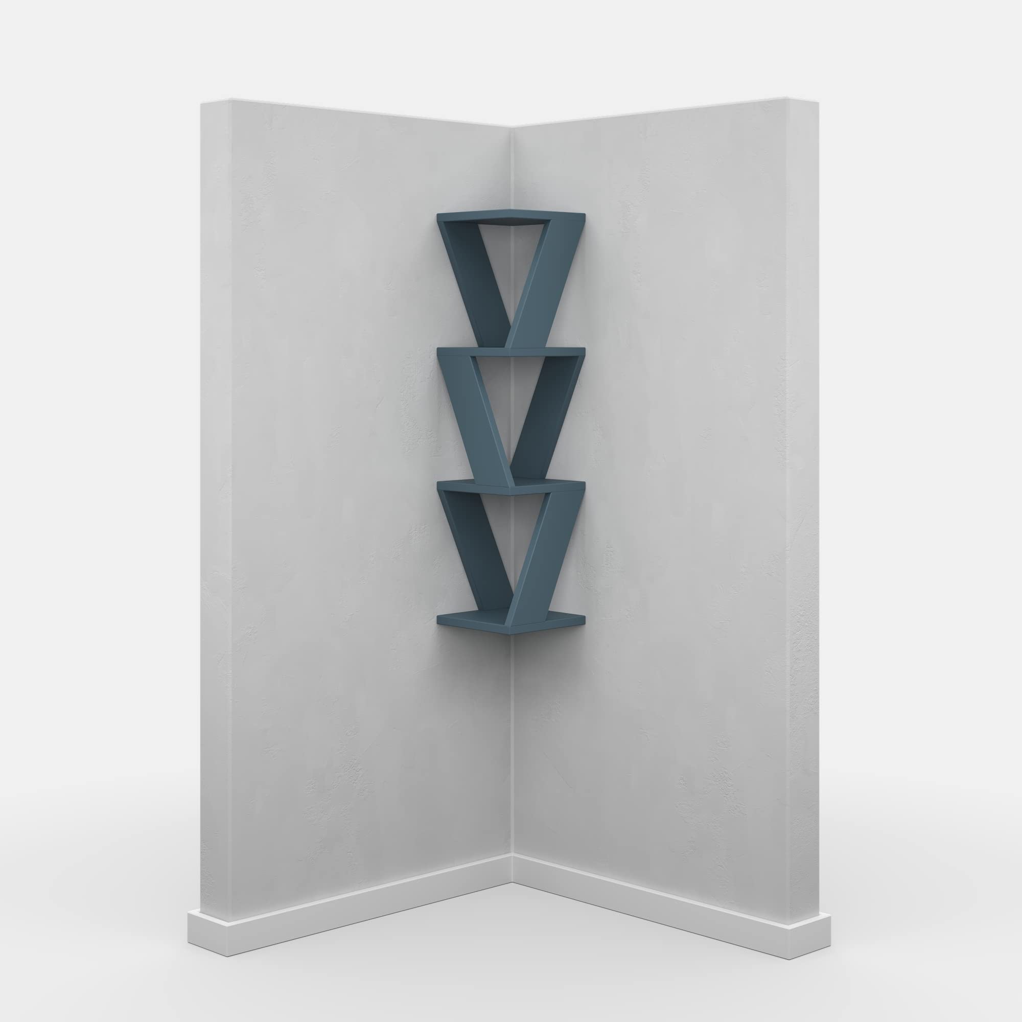 Modern Blue Wall Shelf - 33.46