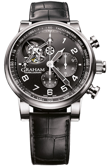 Graham Silverstone Tourbillograph Men's Stainless Steel Watch - Luxury Timepiece for Business, Formal Events & Collectors