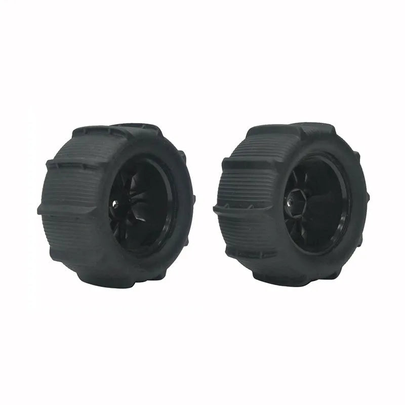 80mm Snow Sand Tires Wheels for Wltoys 1/14 1/16 RC Cars - Compatible with 144010, 104001, 124016, 124017 Models (4-Pack) - Perfect for Off-Road, Beach, and Winter Driving Adventures
