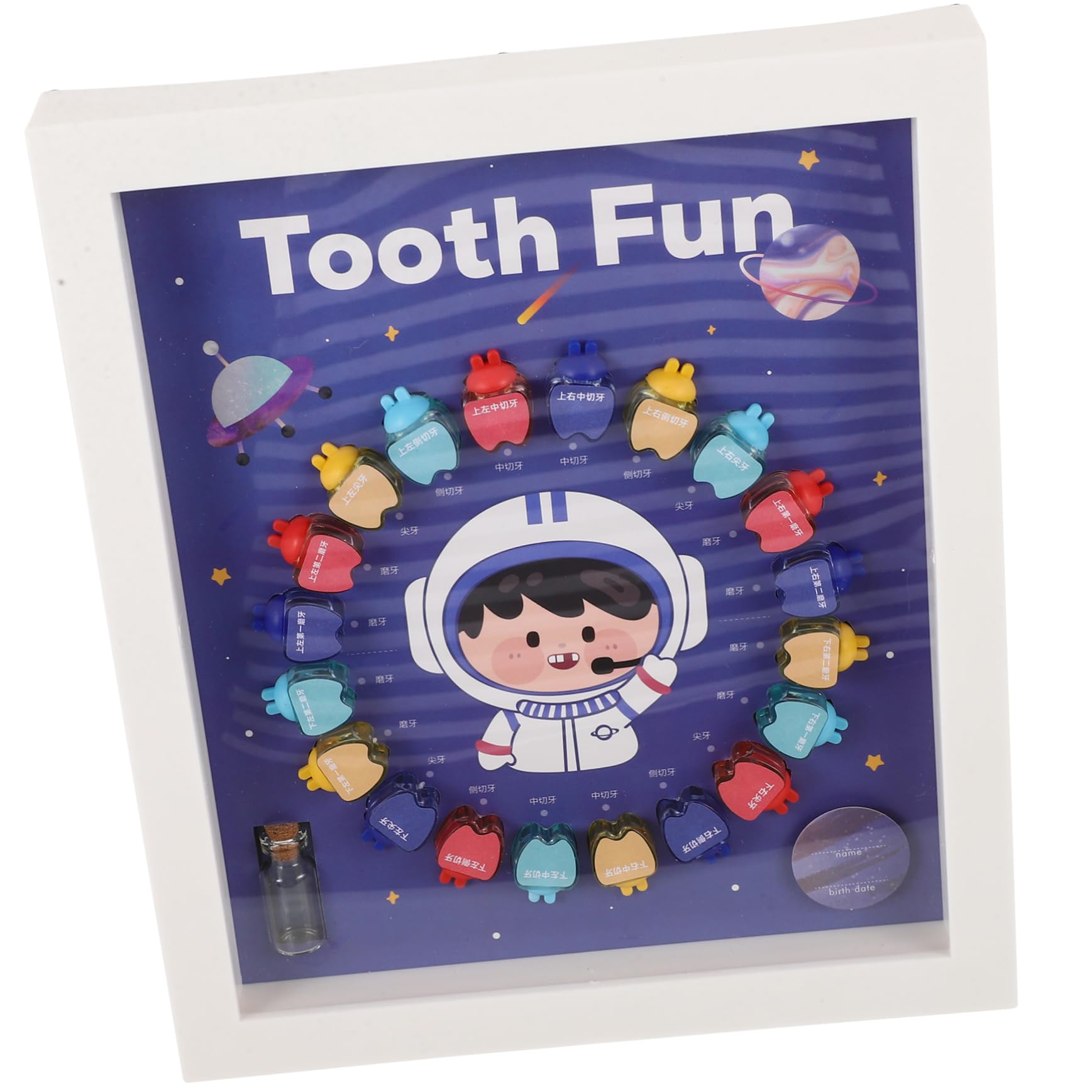ORFOFE Kids Tooth Storage Box - First Tooth Keepsake Organizer for Baby Teeth, Plastic Tooth Holder & Saver - Perfect for Baby's First Tooth, Tooth Fairy Gifts, and Childhood Memories Preservation