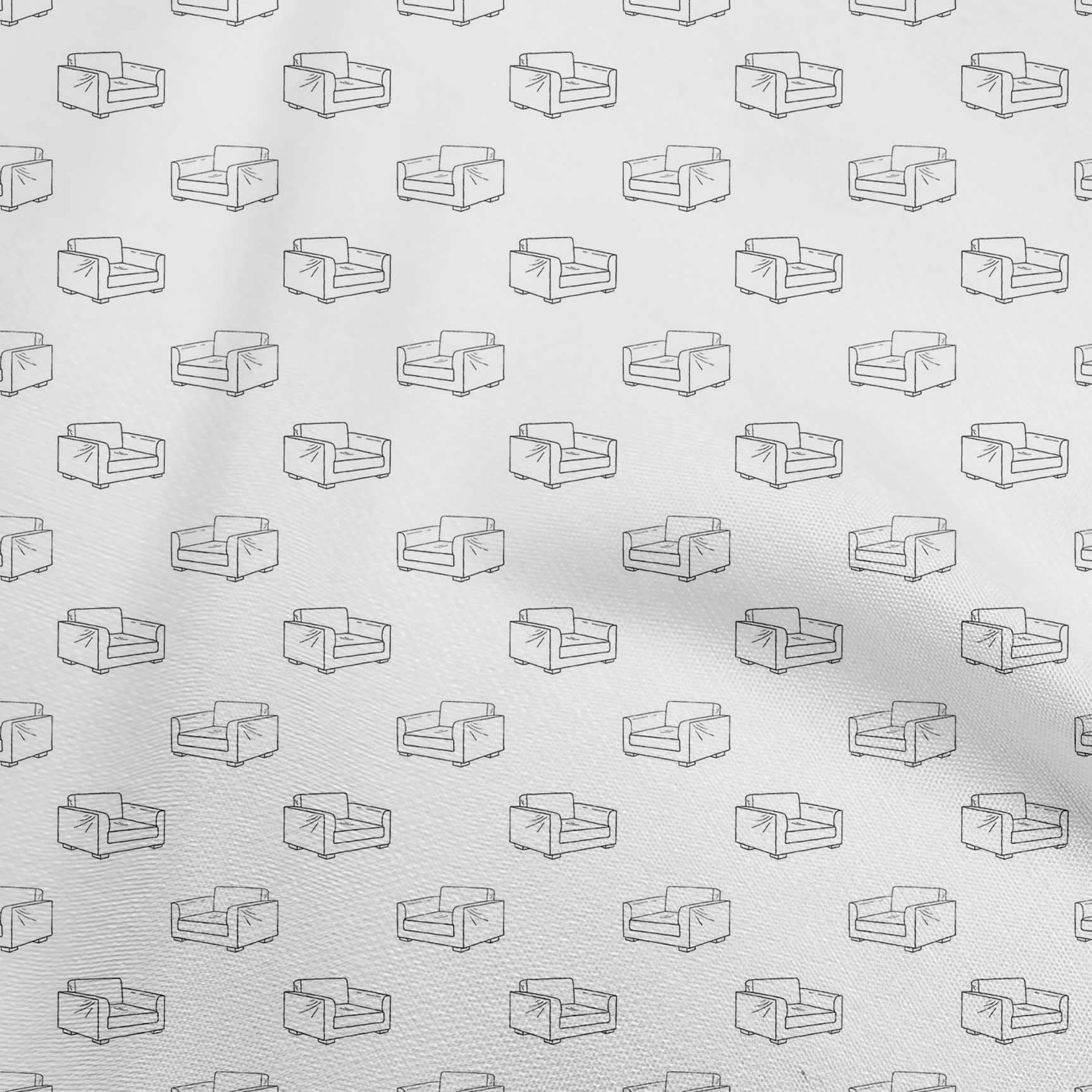 oneOone Viscose Chiffon White Fabric - 42 Inch Wide (600 Yards) for Sewing, Craft Projects & Retro Couch Covers | Lightweight, Flowy Material for Dresses, Curtains & Home Decor