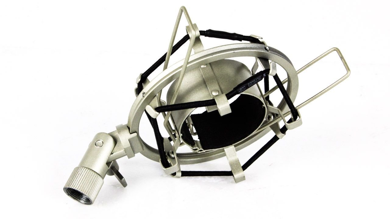 MXL Silver Shock Mount for Audio-Technica 40-Series Microphones – Professional Mic Suspension for Studio Recording, Podcasting & Voiceovers
