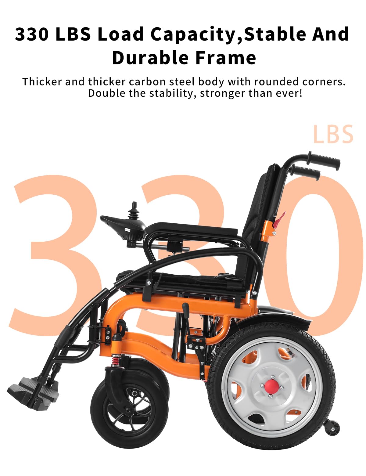 Foldable Heavy Duty Electric Wheelchair for Adults - 20