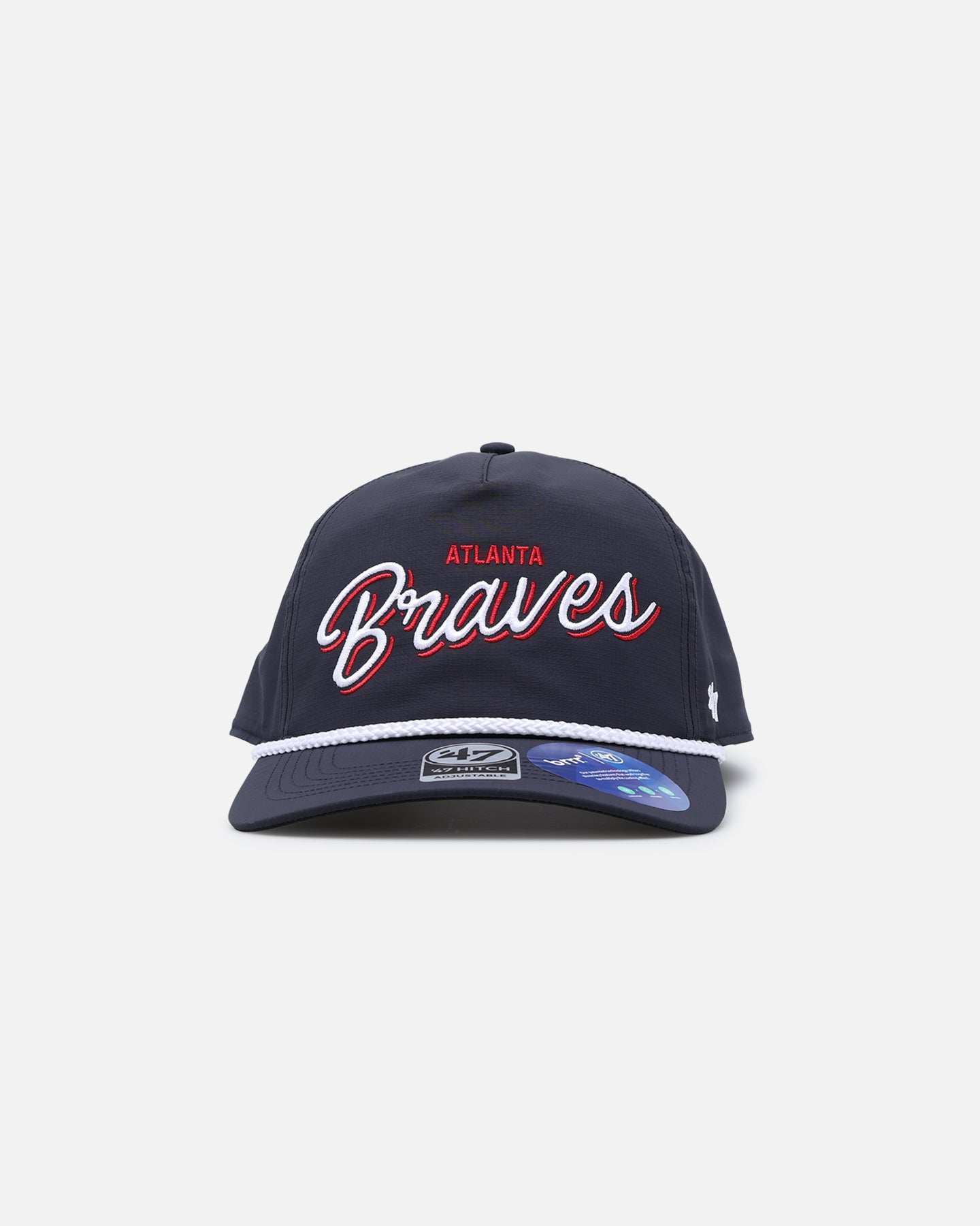 47 Brand Atlanta Braves Brrr° Fairway '47 Hitch Snapback Navy Hat - Stylish Baseball Cap for Braves Fans, Outdoor Sports & Casual Wear