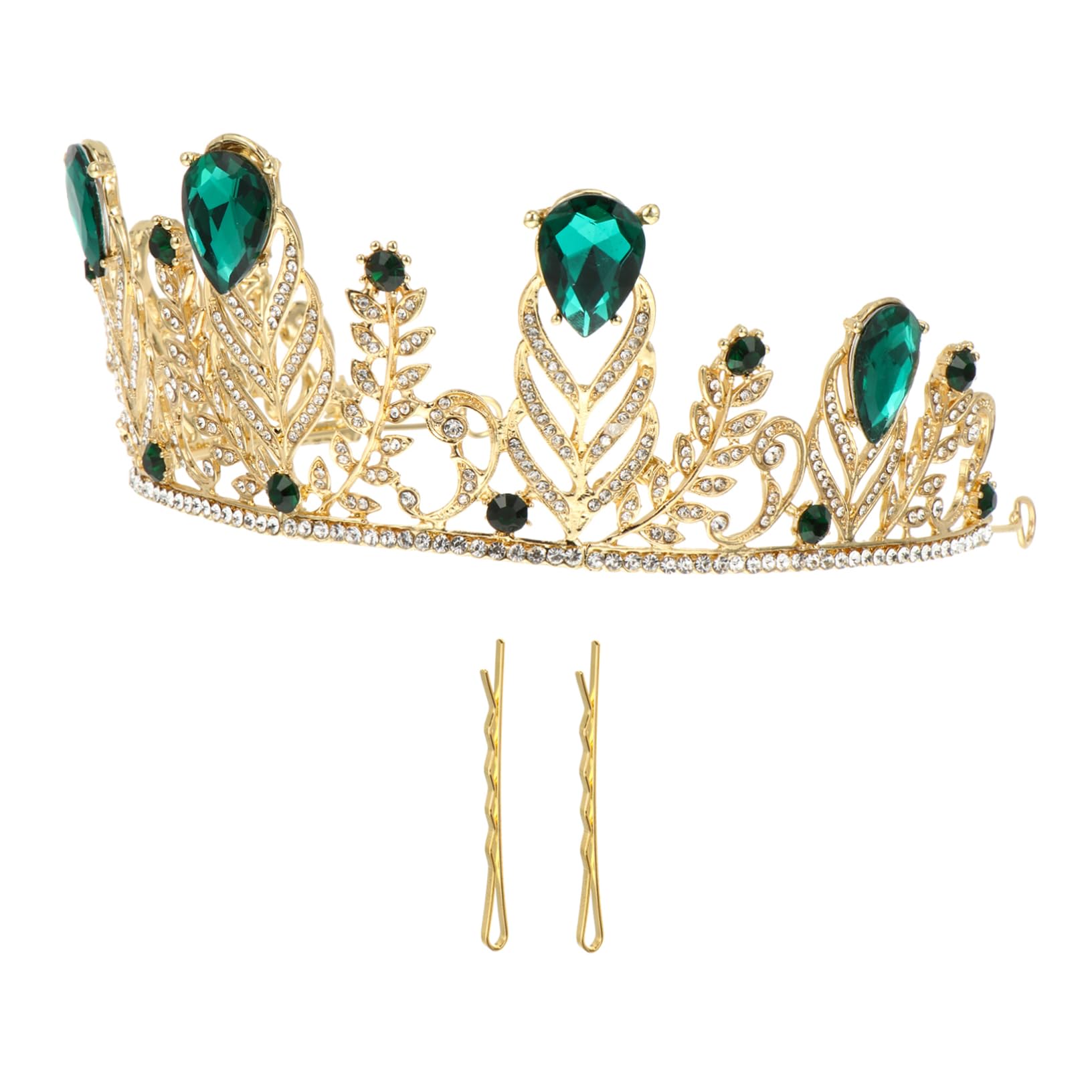 Minkissy Crystal Rhinestone Bridal Wedding Crown - Sparkling Tiara Headband for Women, Brides, Beauty Pageants & Cosplay | Perfect for Weddings, Prom, Pageants & Costume Parties