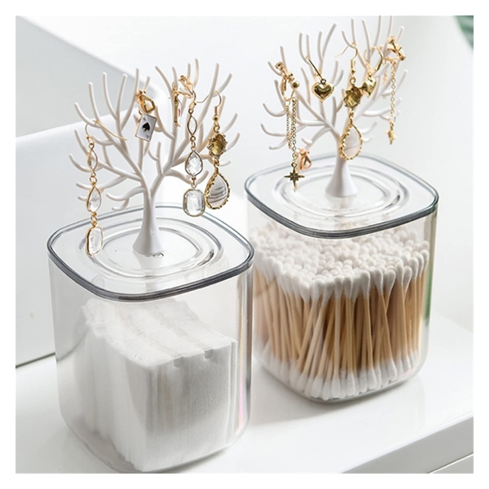 Whale-Shaped Transparent Plastic Toothpick Holder & Cotton Swab Storage Box - Waterproof Cosmetic Organizer for Bathroom, Kitchen, and Travel (Color: Whale)