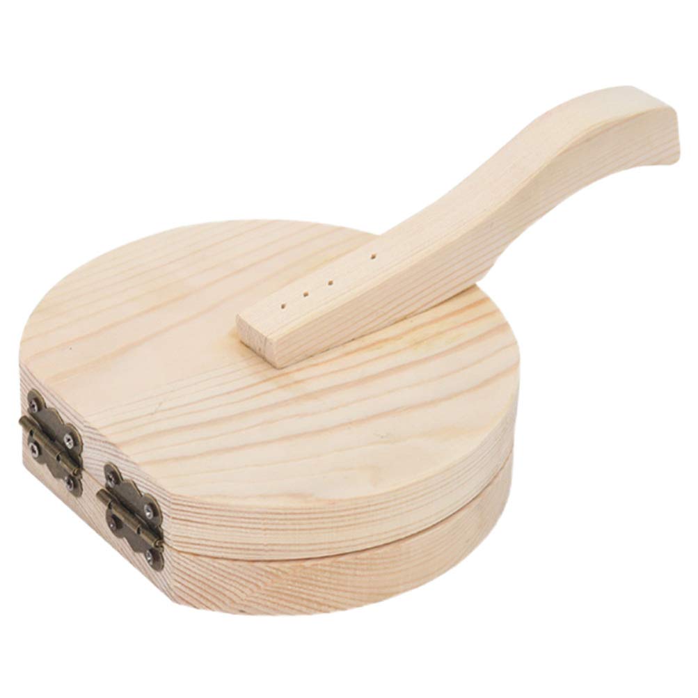 DOITOOL Wooden Tortilla Press & Dough Presser - Manual Pasta Maker for Tortillas, Roti, Dumpling Skins & Pancakes - Perfect Kitchen Gadget for Homemade Mexican, Indian & Asian Cuisine
