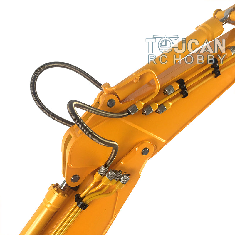 1/14 LESU PC360 Metal Excavator Truck Tracks Kit with Sprocket, ESC Motor & Metal Cabin - Heavy Duty Grab Grapple Bucket for RC Construction Vehicles - Perfect for RC Model Building, Construction Simulation & Collectors