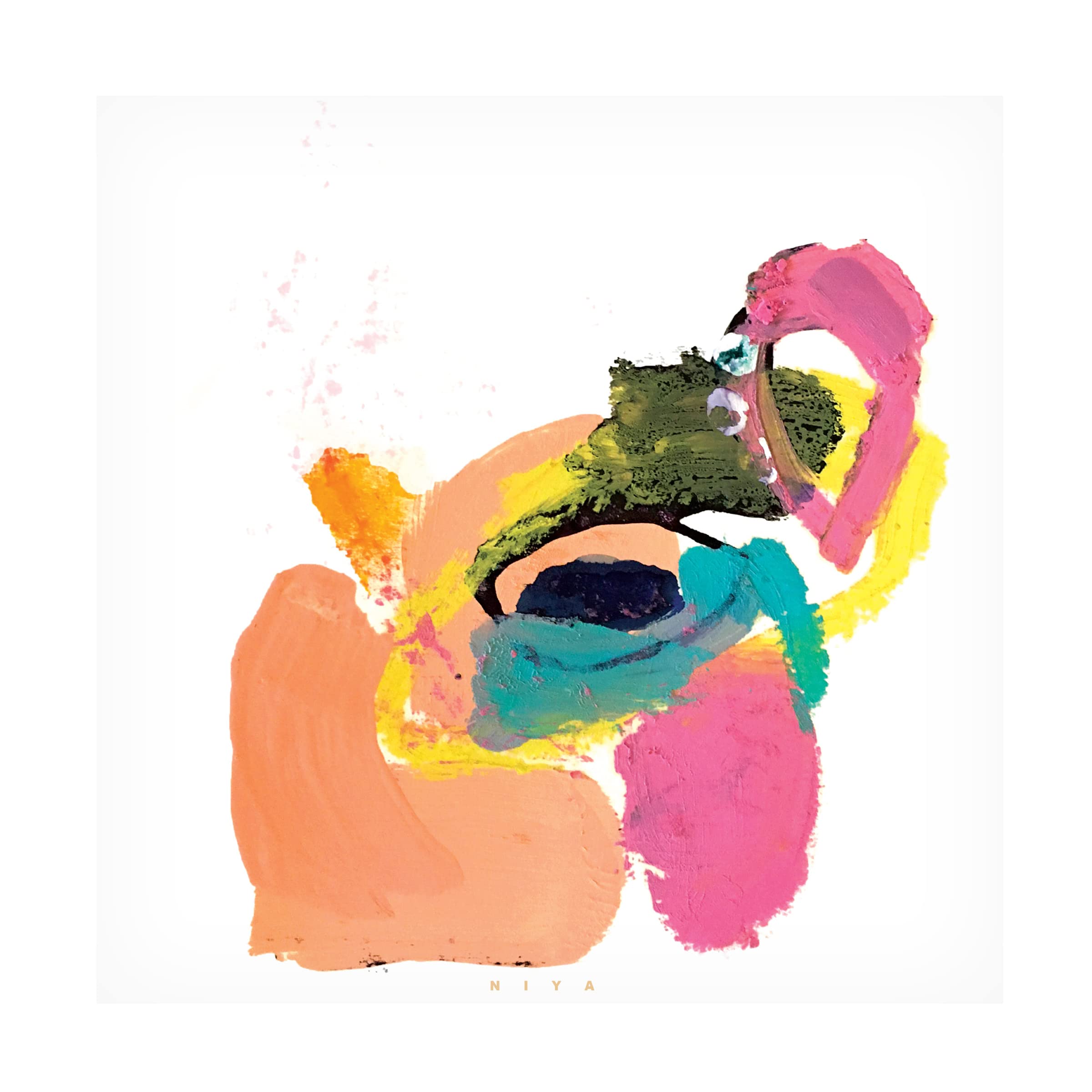 Trademark Fine Art 'Bounce' Canvas Wall Art by Niya Christine - Modern Abstract Painting for Living Room, Bedroom & Office Decor