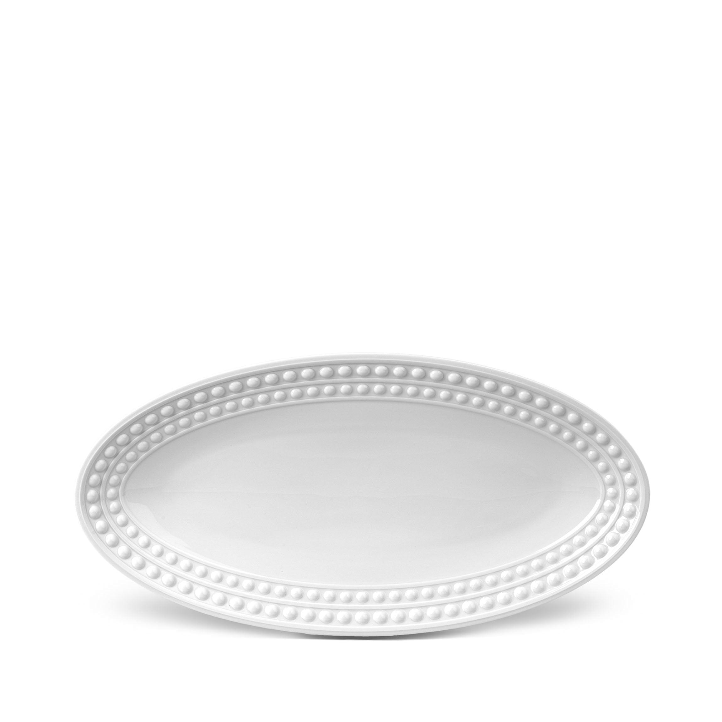 Perlée Oval Platter – Elegant Serving Tray for Dinner Parties, Cheese Boards & Home Decor | Perfect for Entertaining, Weddings & Gift Giving
