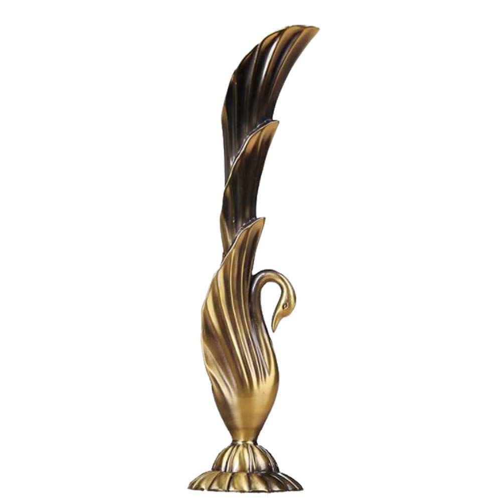 Vintage Swan Vase - Metal Alloy Decorative Vase for Home & Office Decor | Elegant Centerpiece for Dining Table, Mantel, or Bookshelf | Dragon Sonic Retro Collection