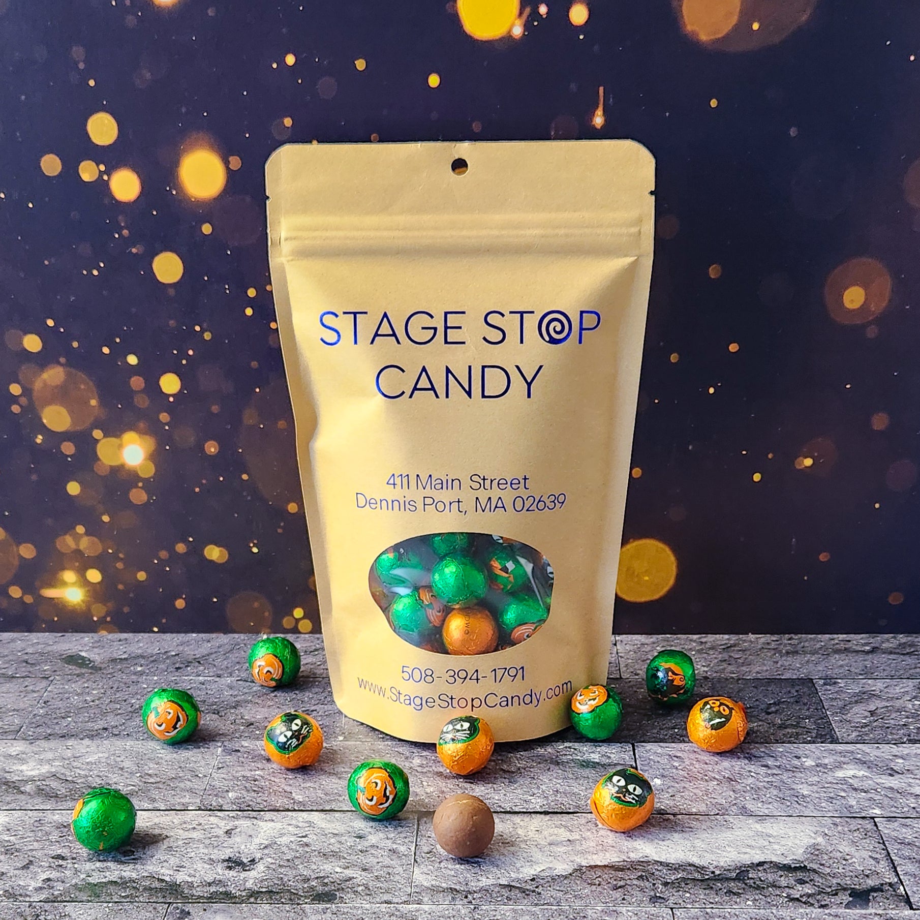 Premium Foiled Chocolate Halloween Balls - Assorted Flavors for Trick or Treat, Party Favors & Holiday Gifting (12-Pack) | Perfect for Halloween Parties, Classroom Treats & Spooky Celebrations