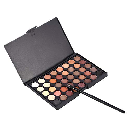 40 Color Matte & Metallic Eyeshadow Palette - Long Lasting Cream Eye Shadow Makeup Set with Brush | Perfect for Day to Night Looks, Party & Special Occasion Makeup
