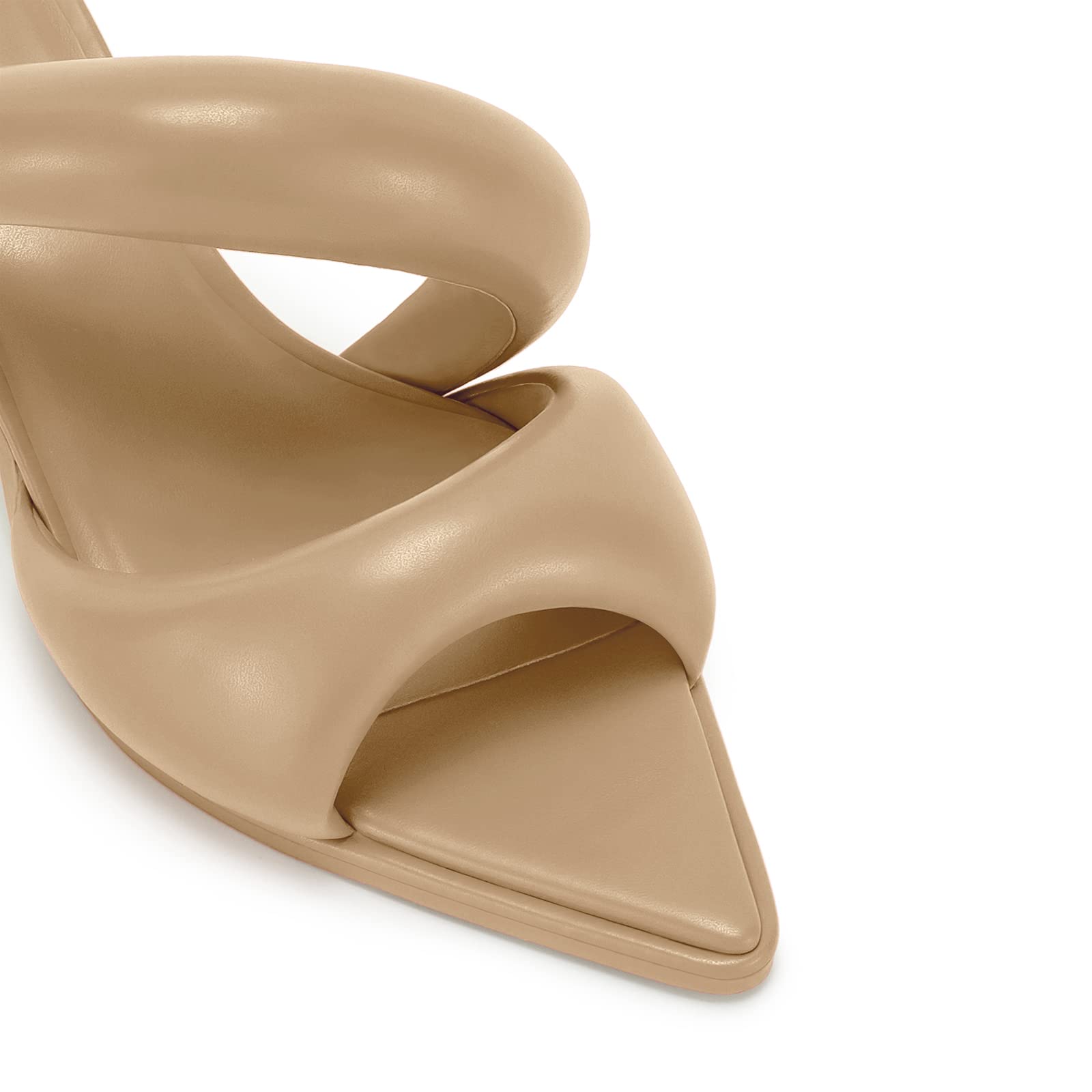 JW PEI Women's Sara Mule Heeled Sandals - Comfortable Block Heel Slides for Summer | Perfect for Beach, Vacation & Casual Outfits