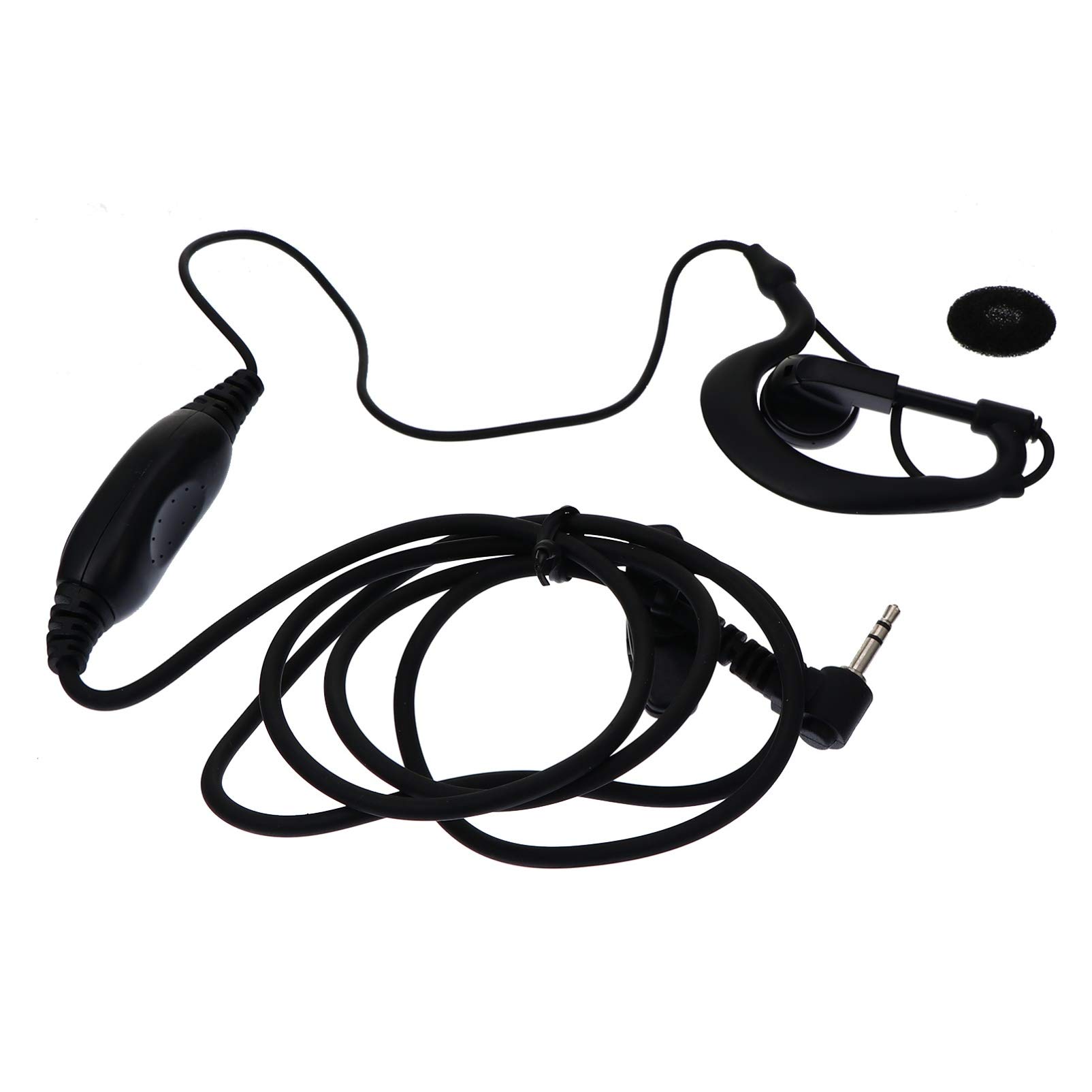 Milisten 1-Piece Two-Way Radio Headset with Earpiece - Walkie Talkie Headphones for Security, Construction & Event Staff Communication (Ideal for Team Coordination & Hands-Free Operation)