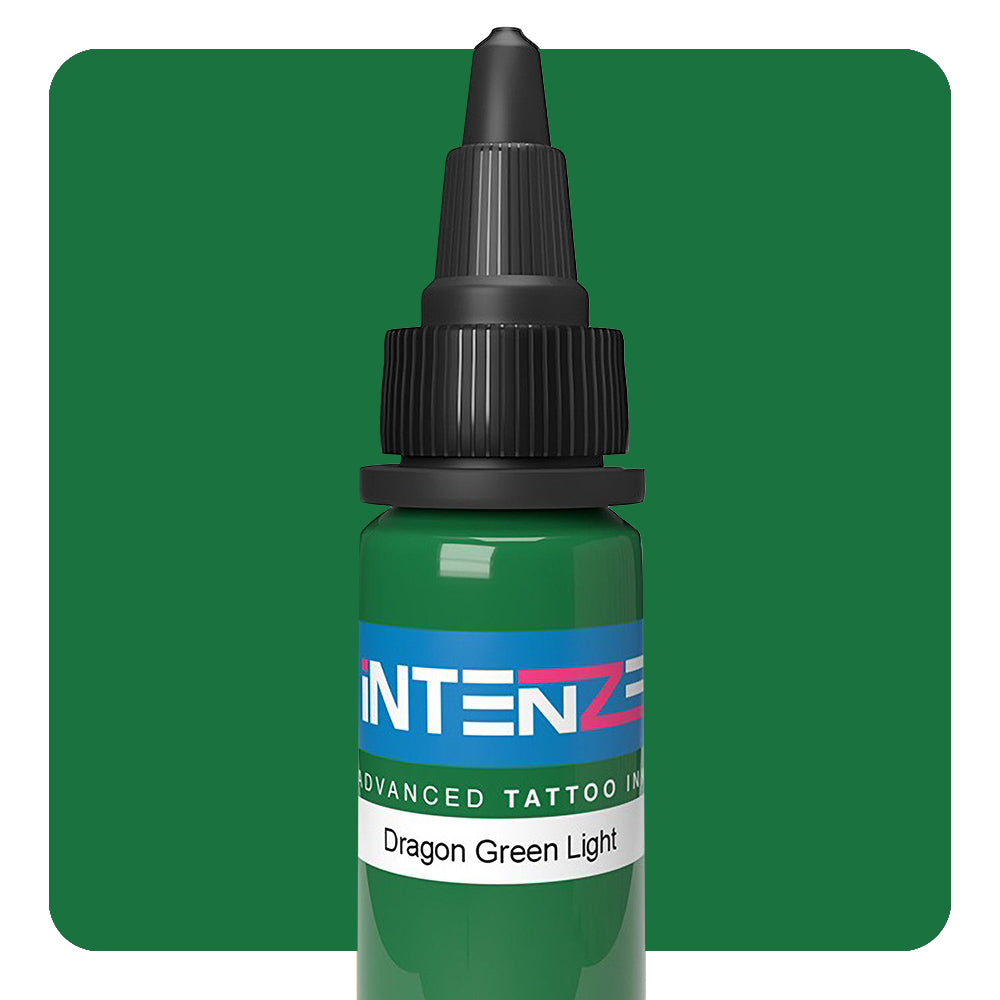 Intenze Dragon Green Tattoo Ink - Professional Tattoo Supplies - Choose Your Size - Perfect for Tattoo Artists & Body Art Enthusiasts